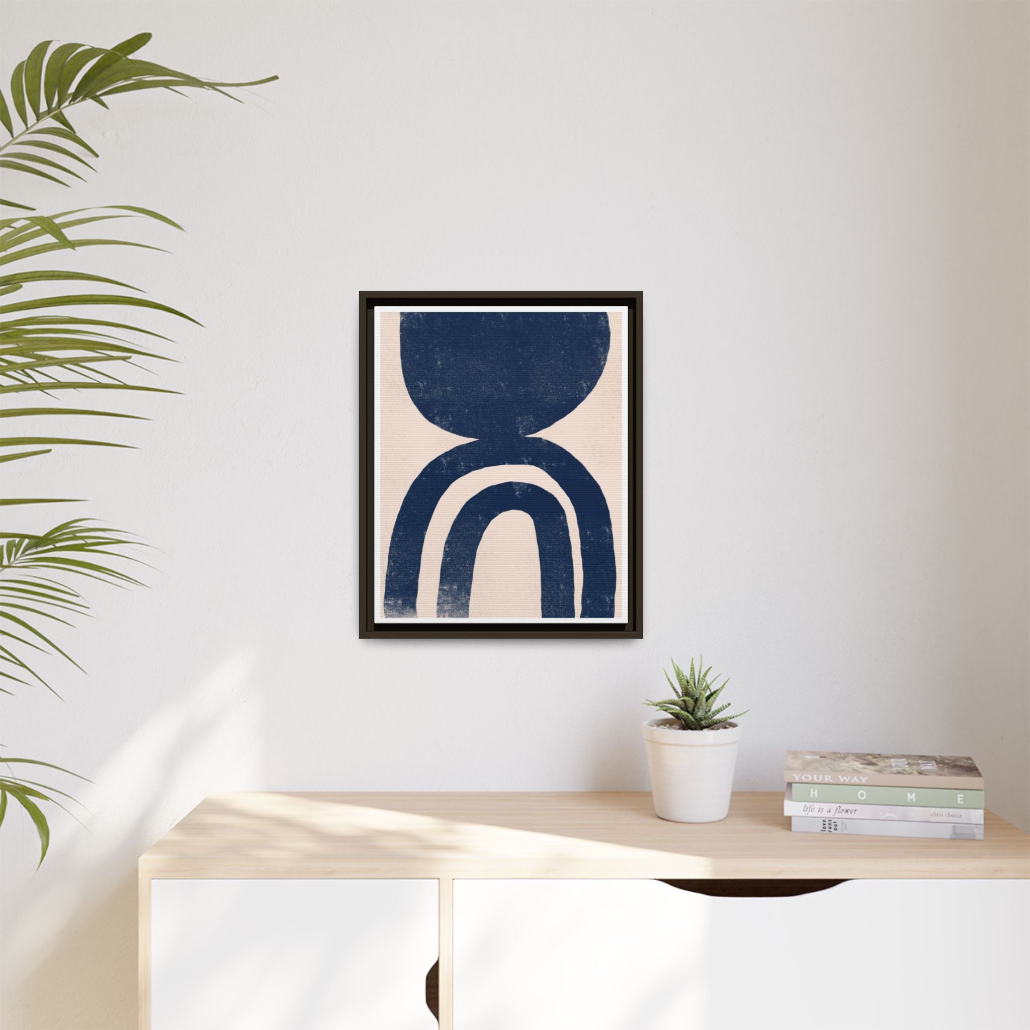 Indigo Arch Stillness - Framed