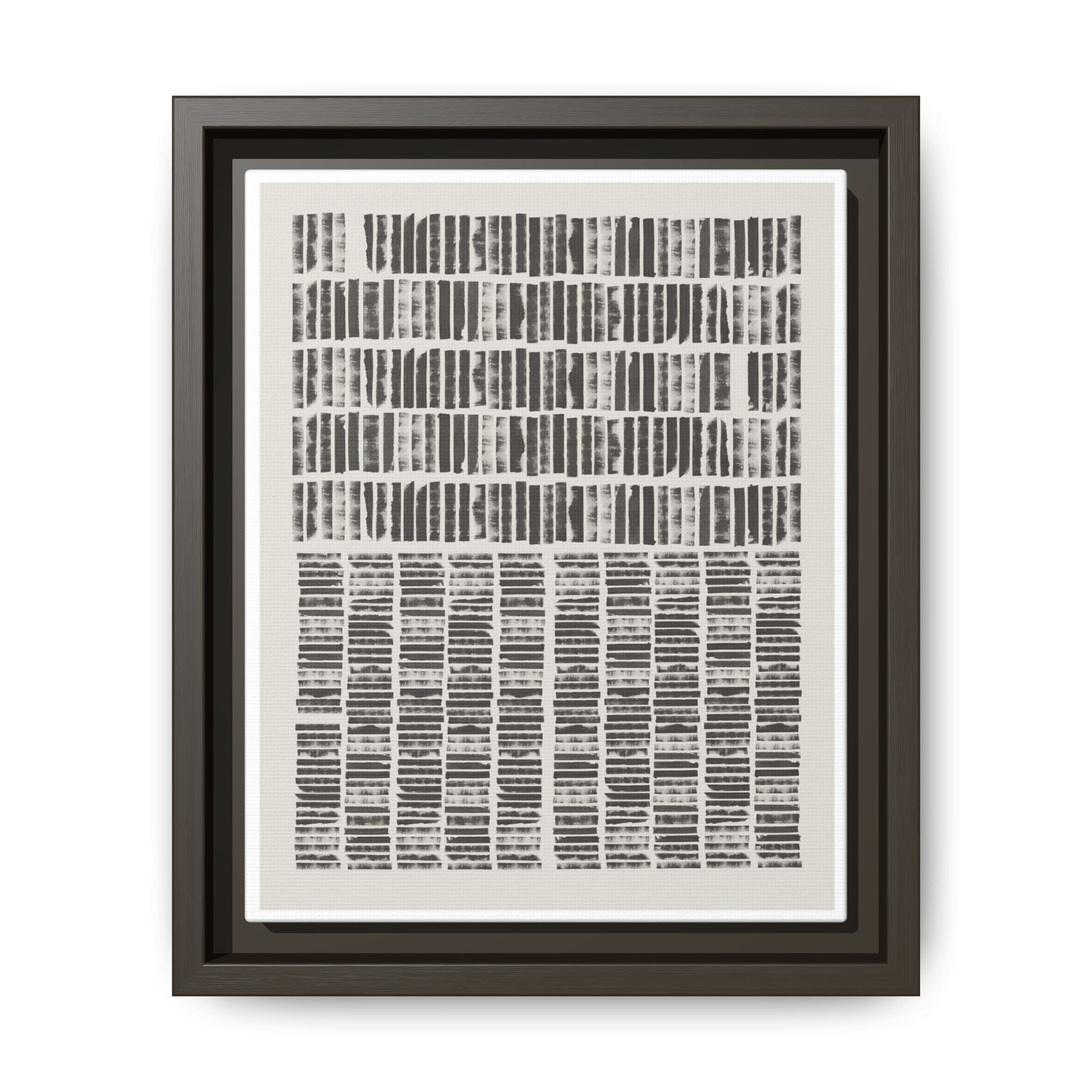 Shadow Rhythm Columns - Framed