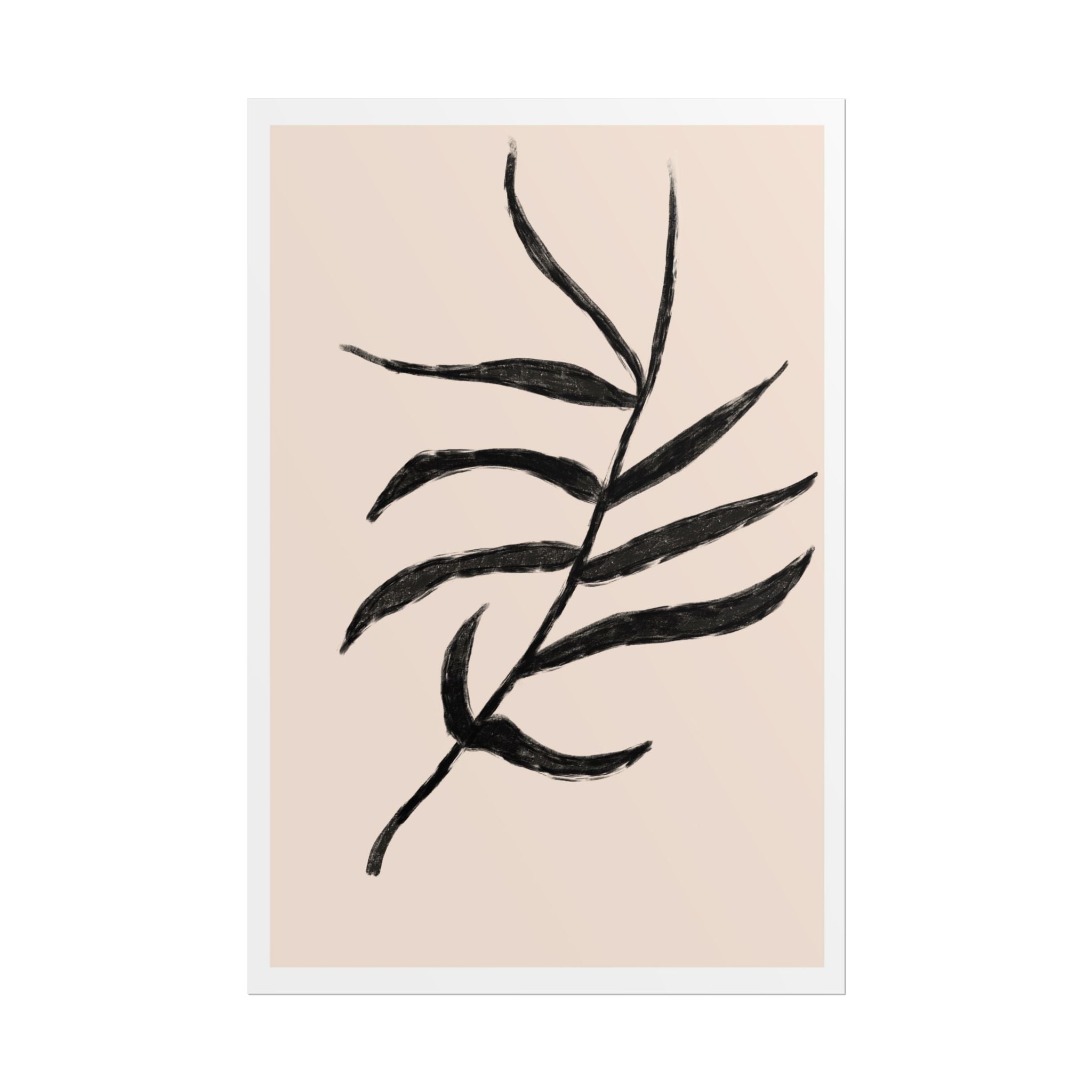 Ebony Frond Drift - Poster