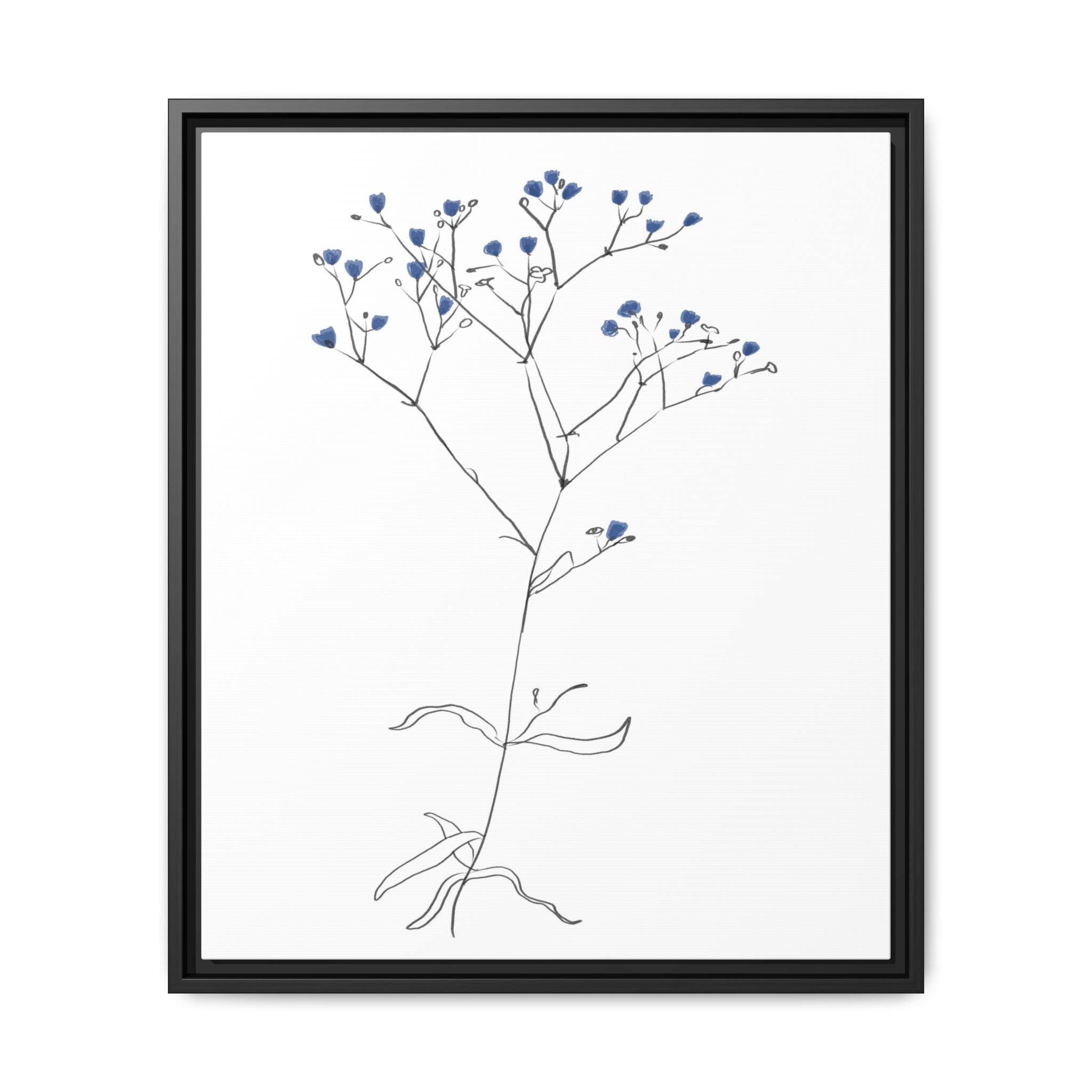 Blue Meadow Whisper - Framed