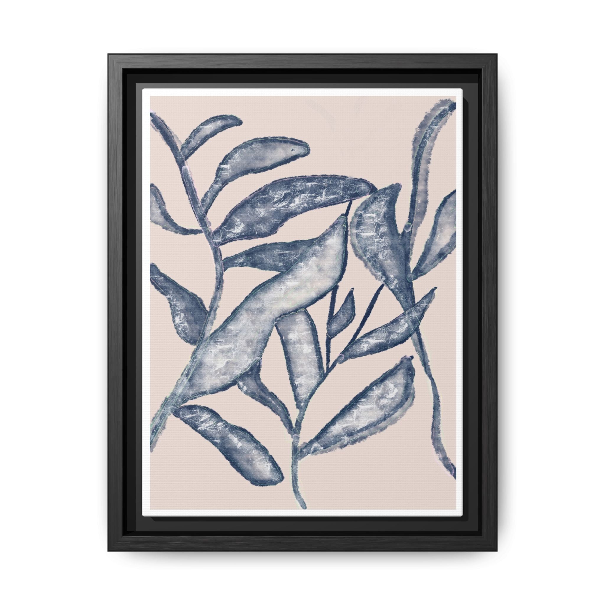 Moonlit Botanical Veil - Framed