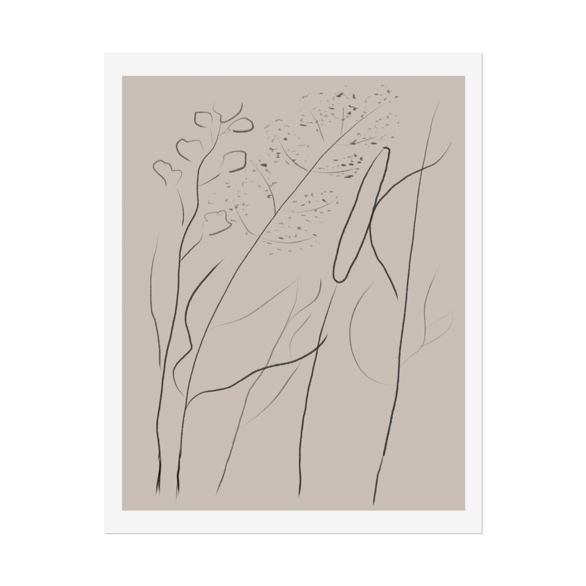 Quiet Woodland Traces - Poster