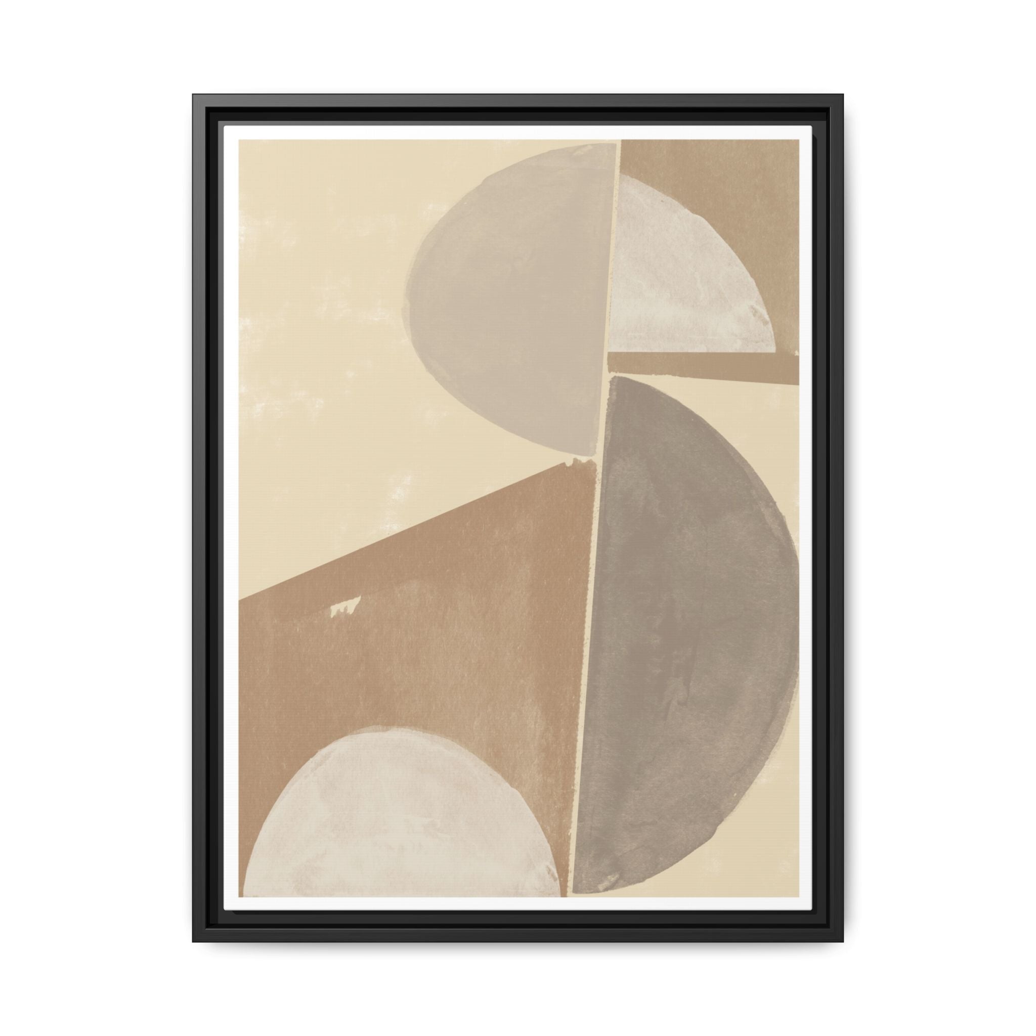 Desert Moon Geometry Echo - Framed