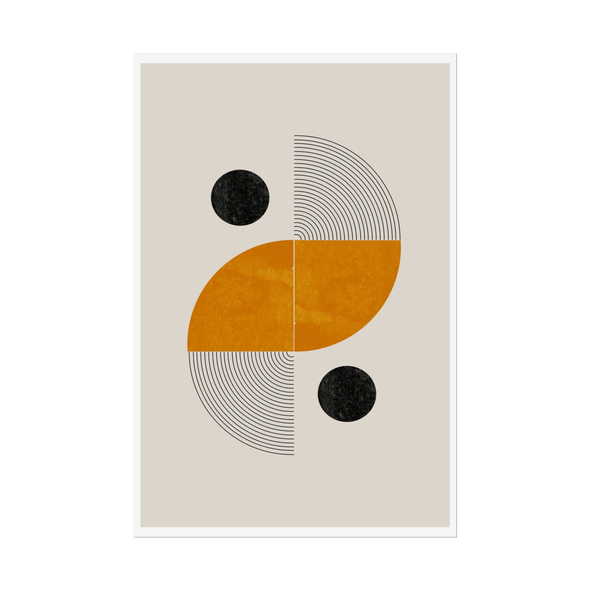 Amber Orbit Balance - Poster