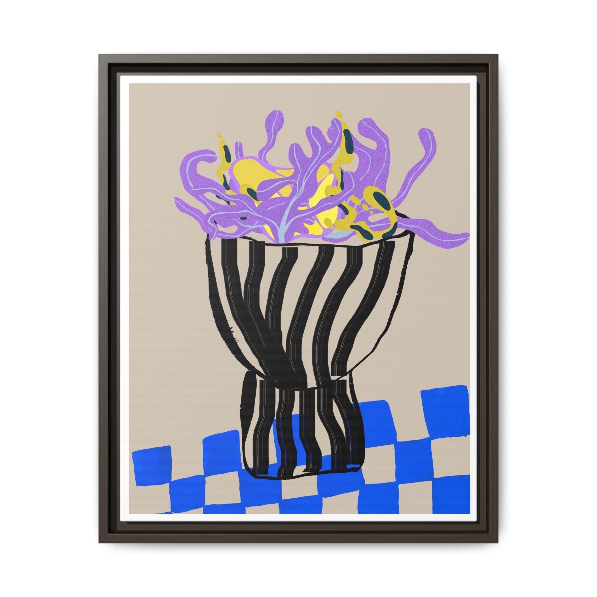 Lavender Coral Mirage - Framed