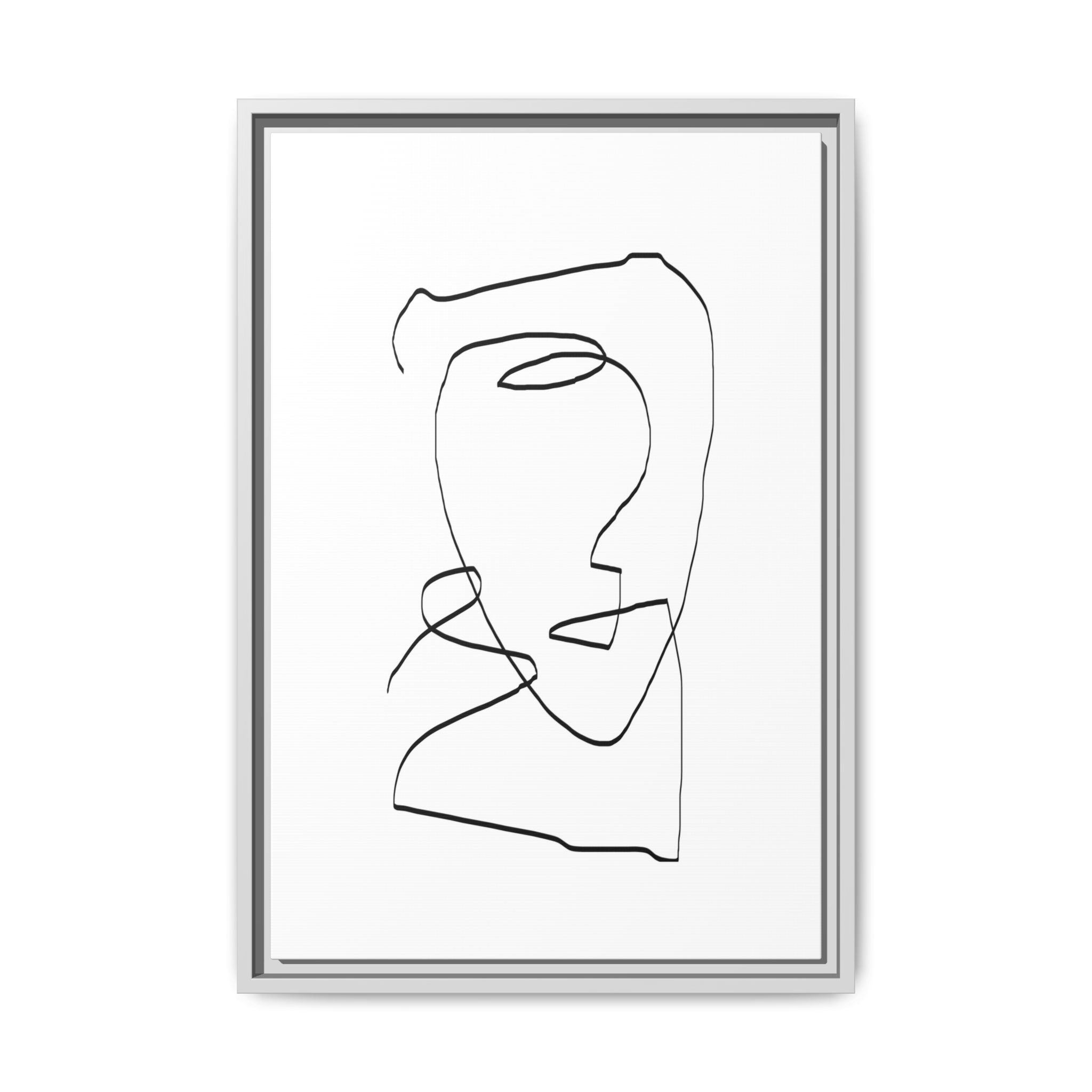 Silent Contour Reverie - Framed