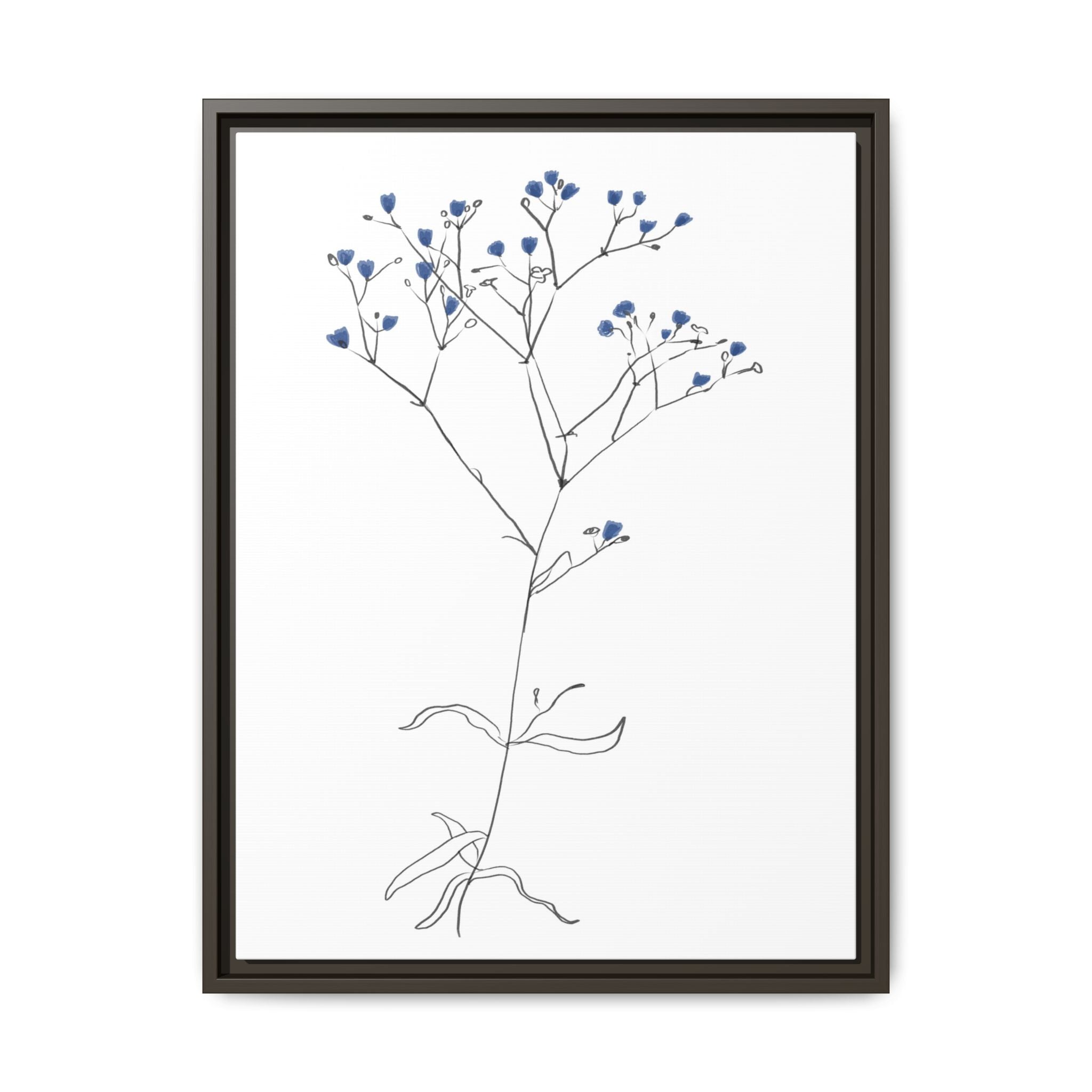 Blue Meadow Whisper - Framed