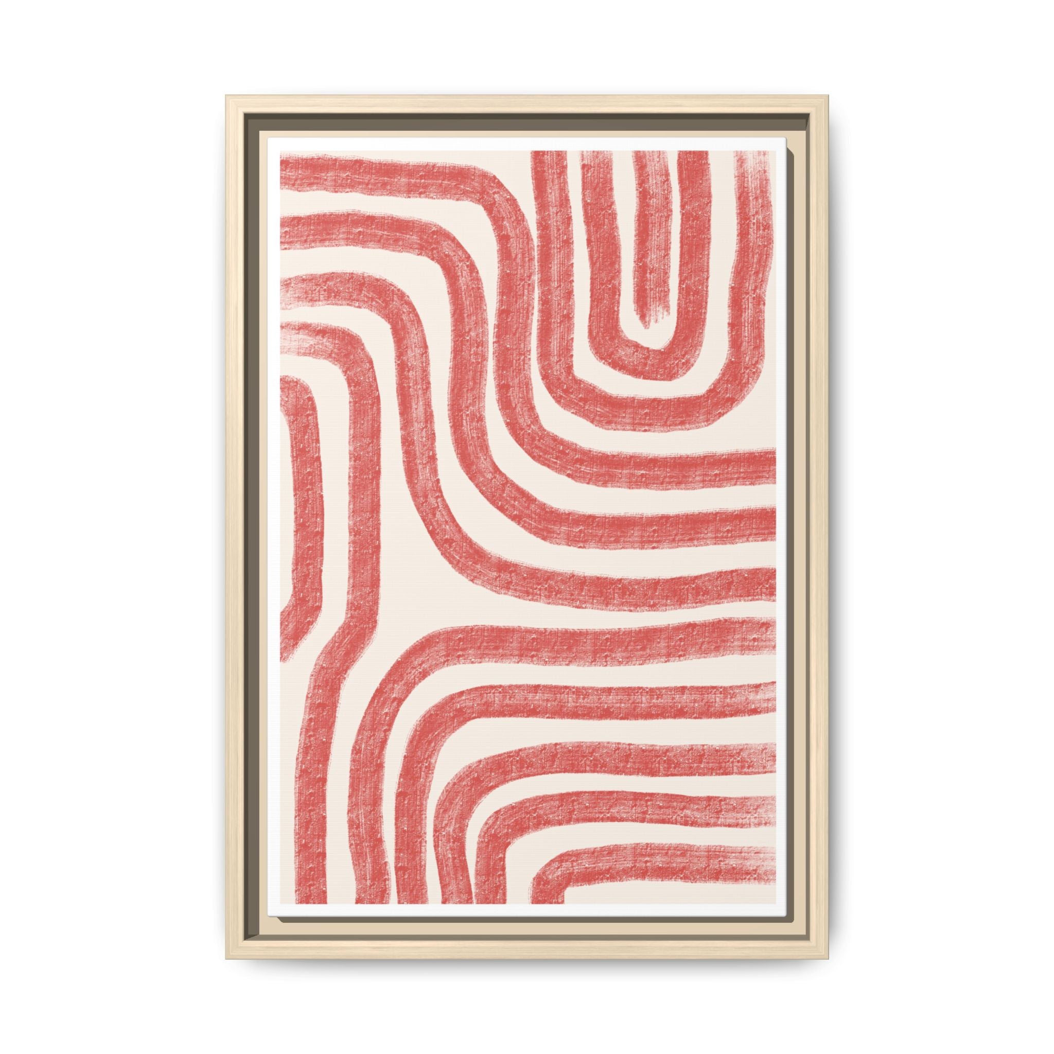 Coral Drift Pathways - Framed