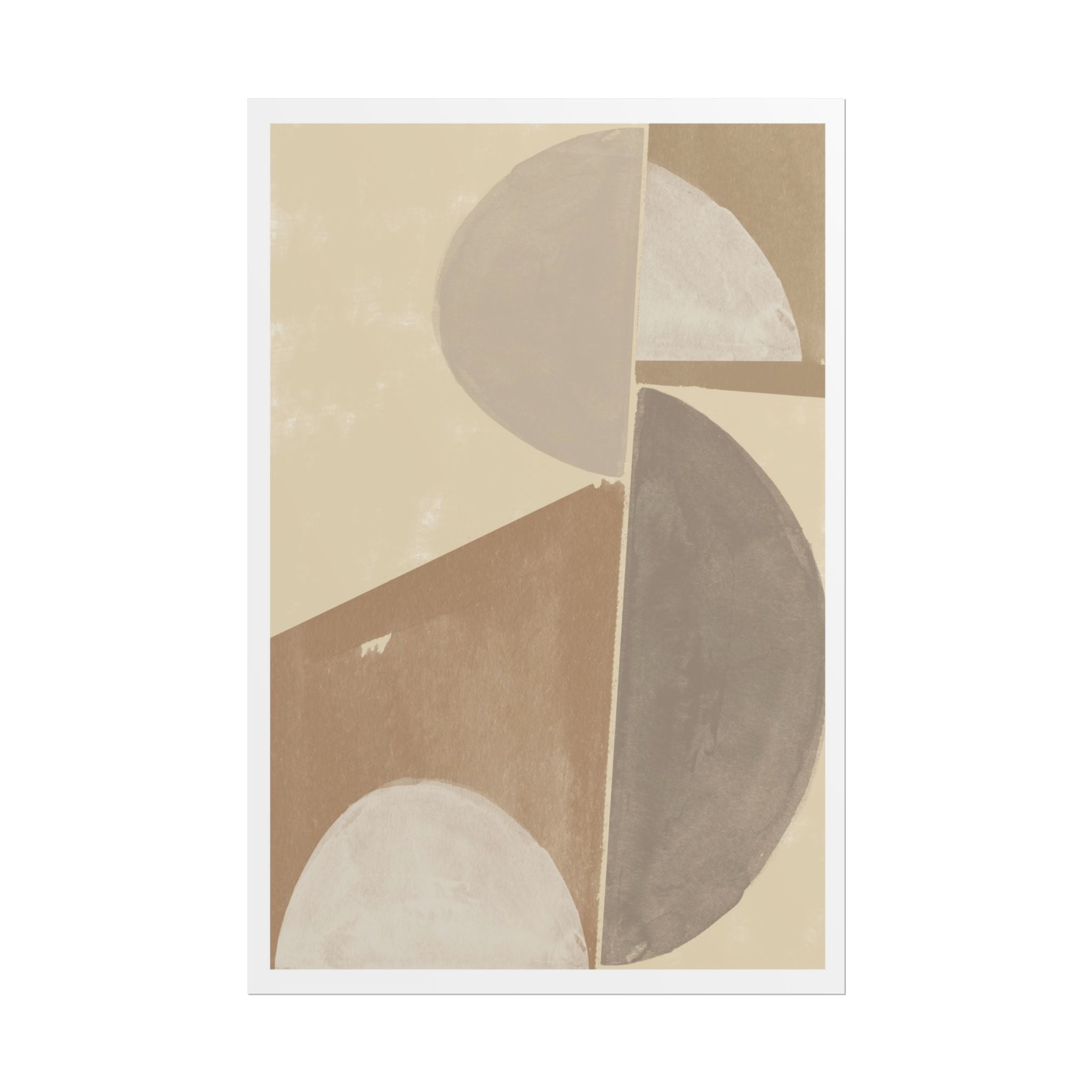 Desert Moon Geometry Echo - Poster