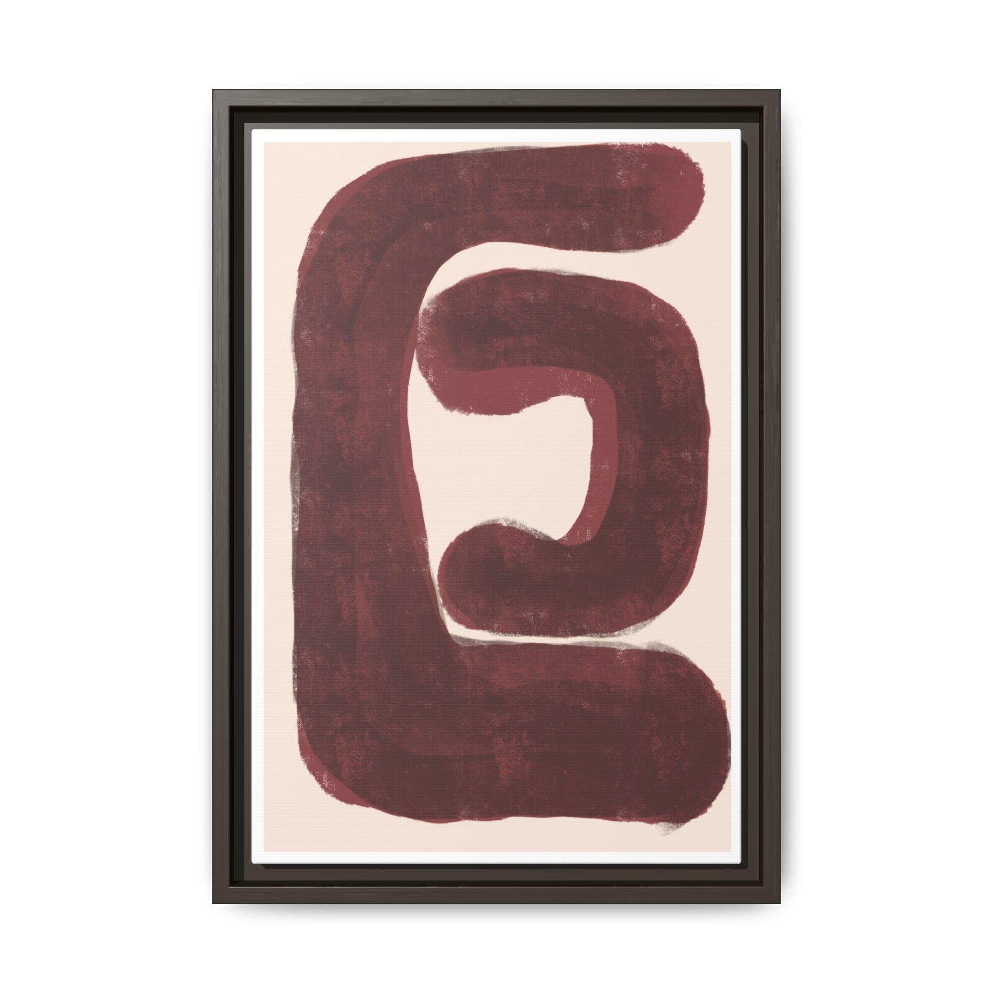 Burgundy Echo Form - Framed