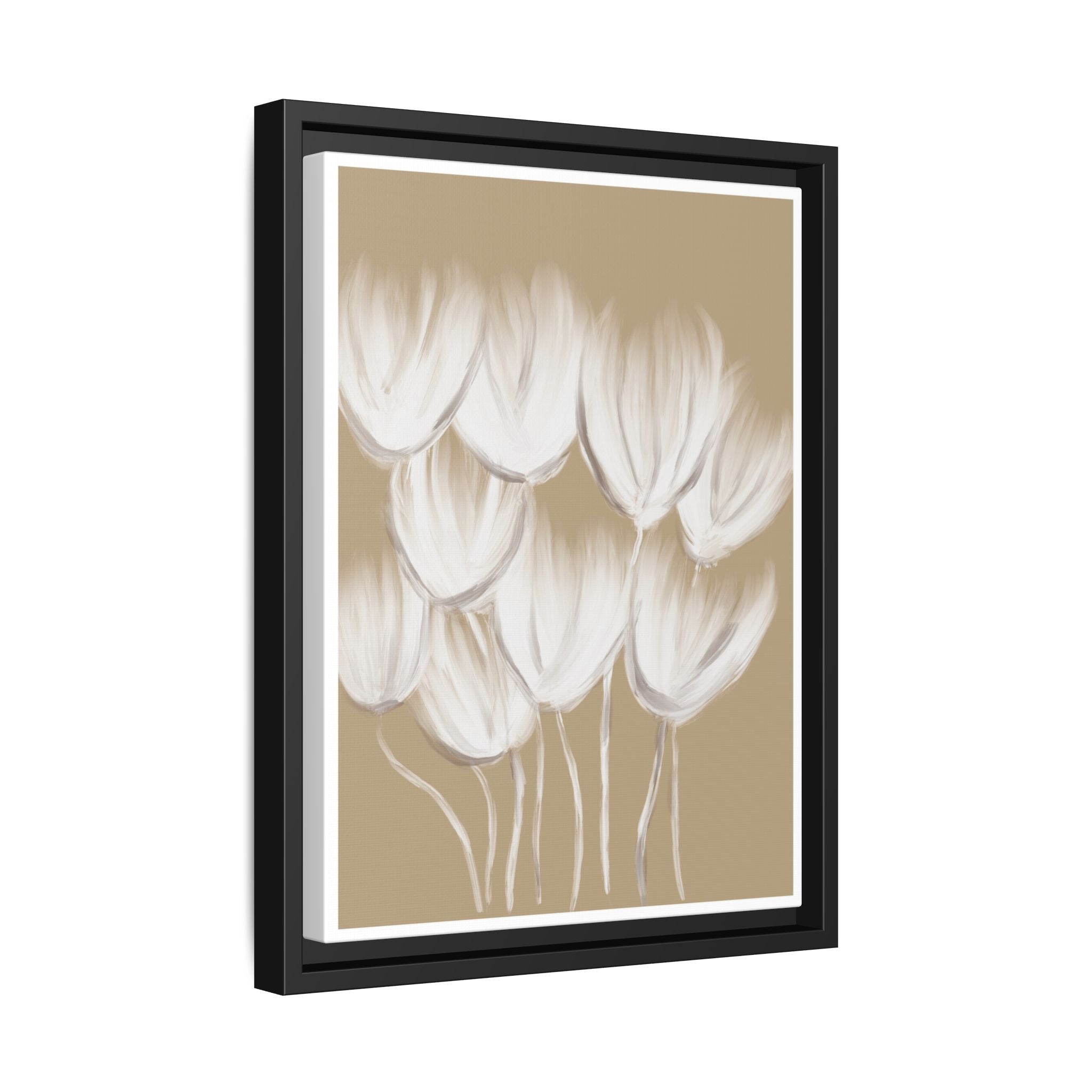 Ivory Petal Stillness - Framed