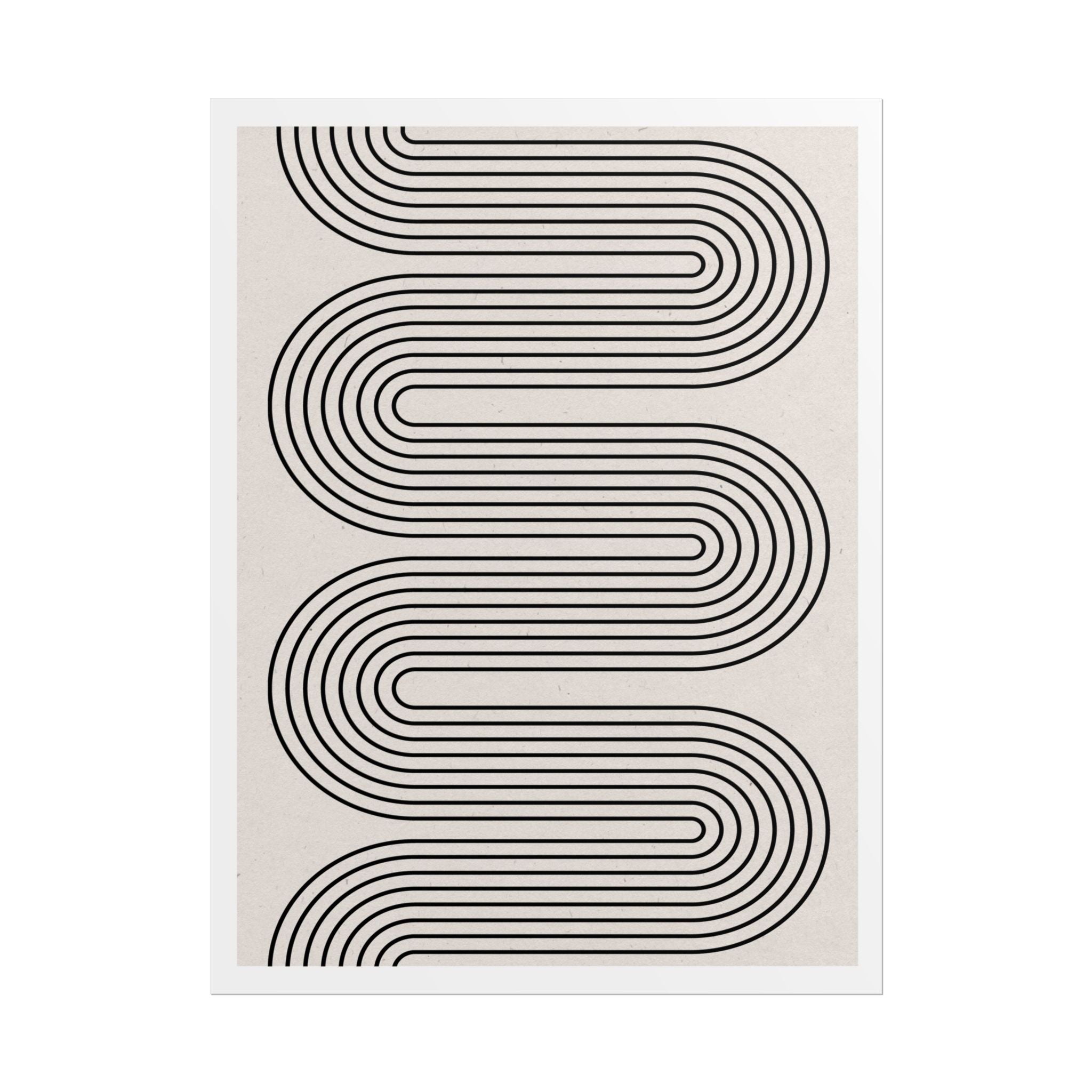 Monoline Rhythm Cascade - Poster