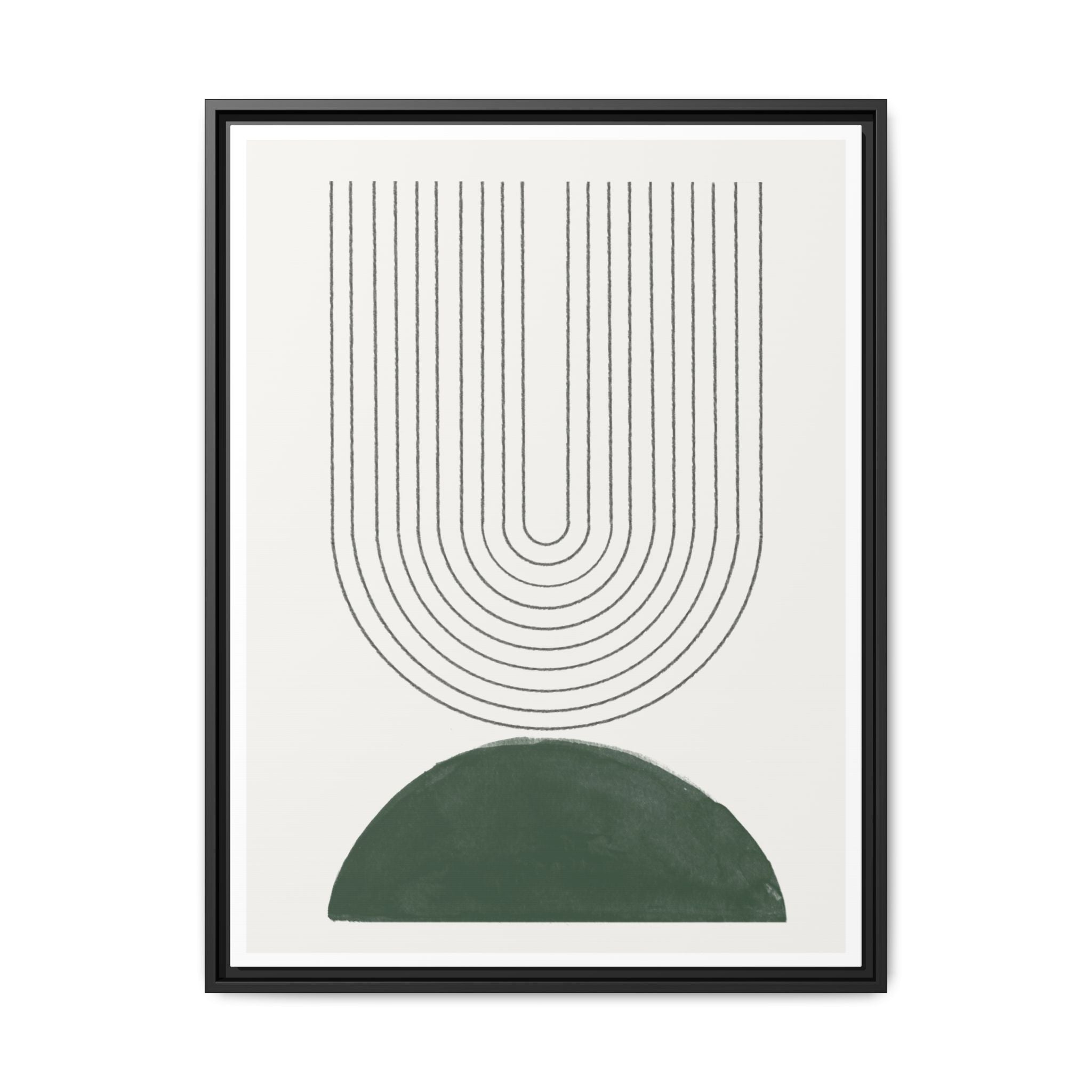 Emerald Echo Pathways - Framed
