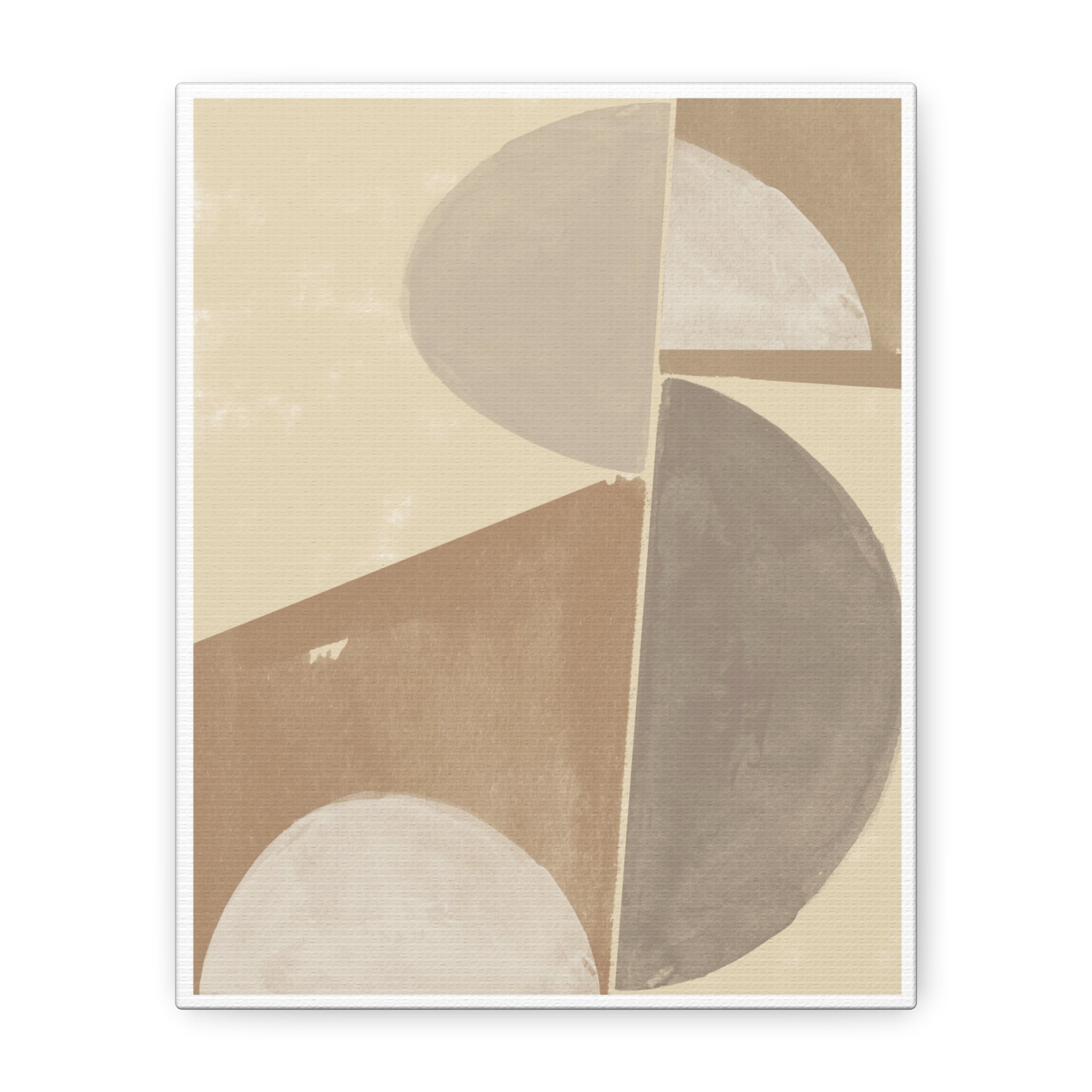 Desert Moon Geometry Echo - Canvas