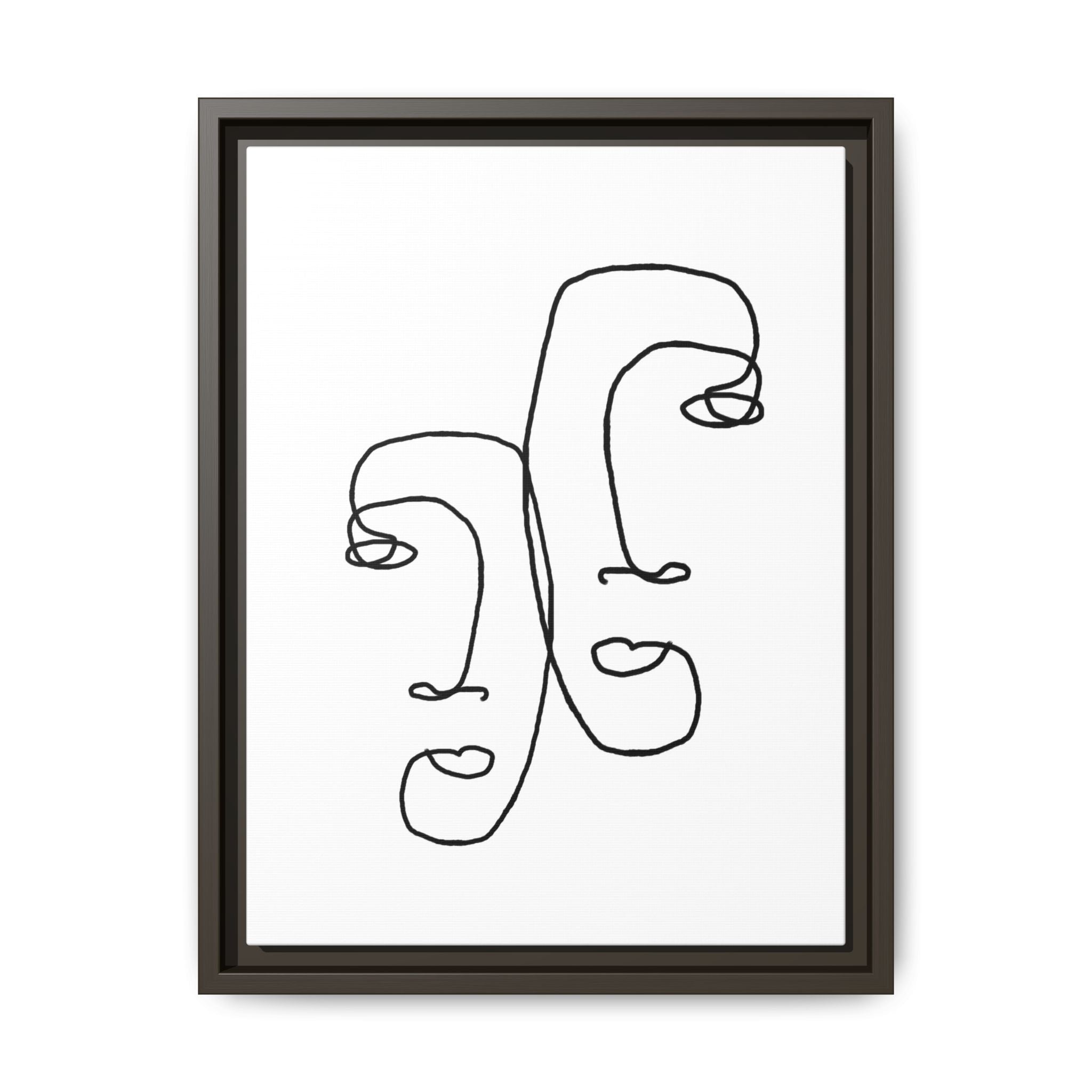 Silent Dual Reflections - Framed