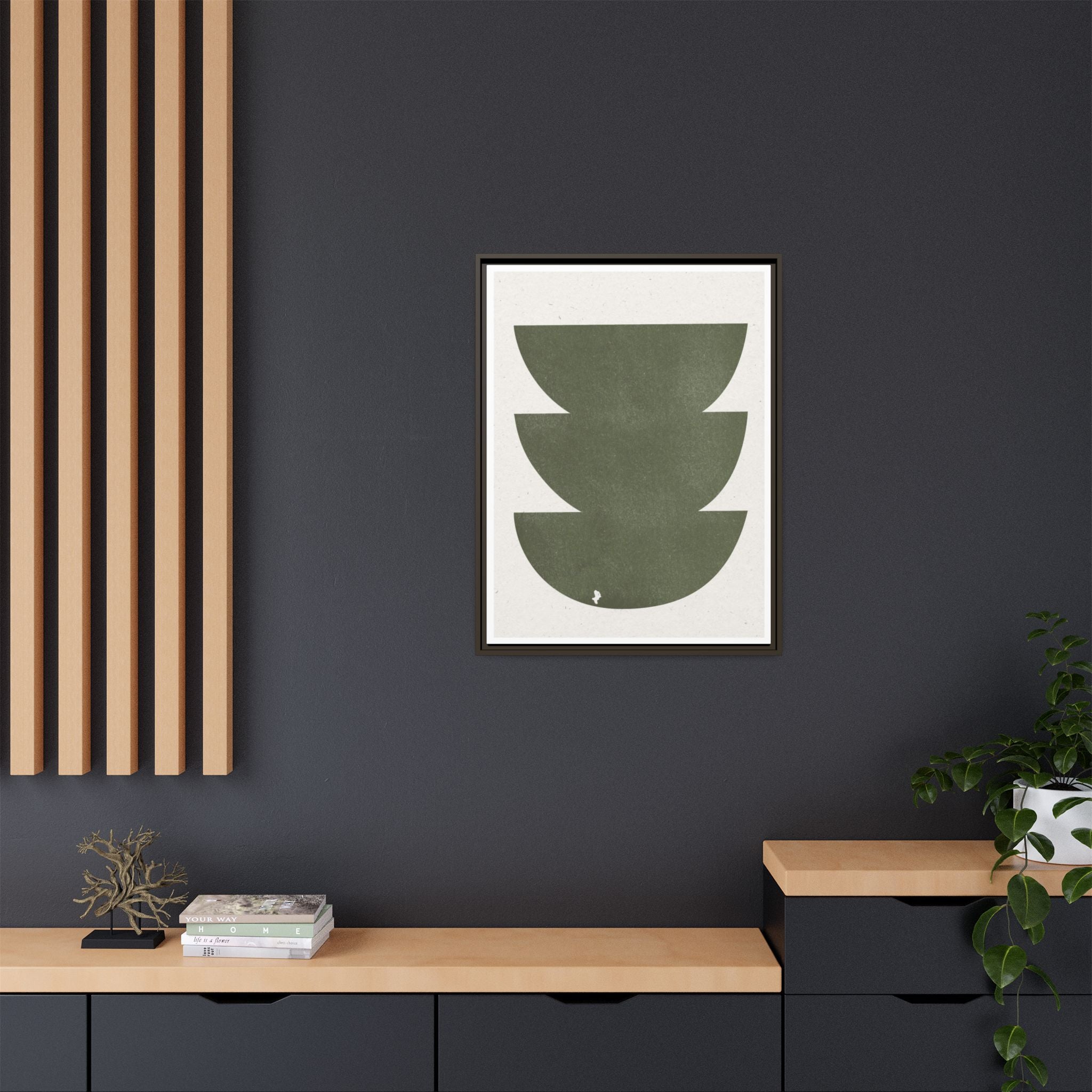 Olive Balance Forms - Framed