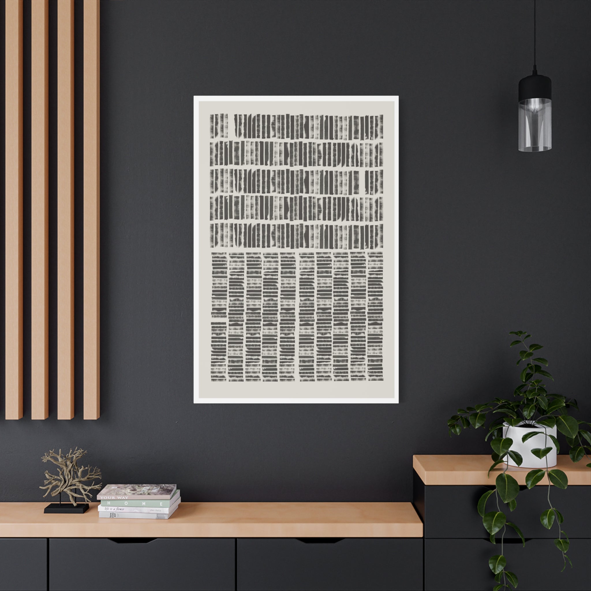 Shadow Rhythm Columns - Canvas
