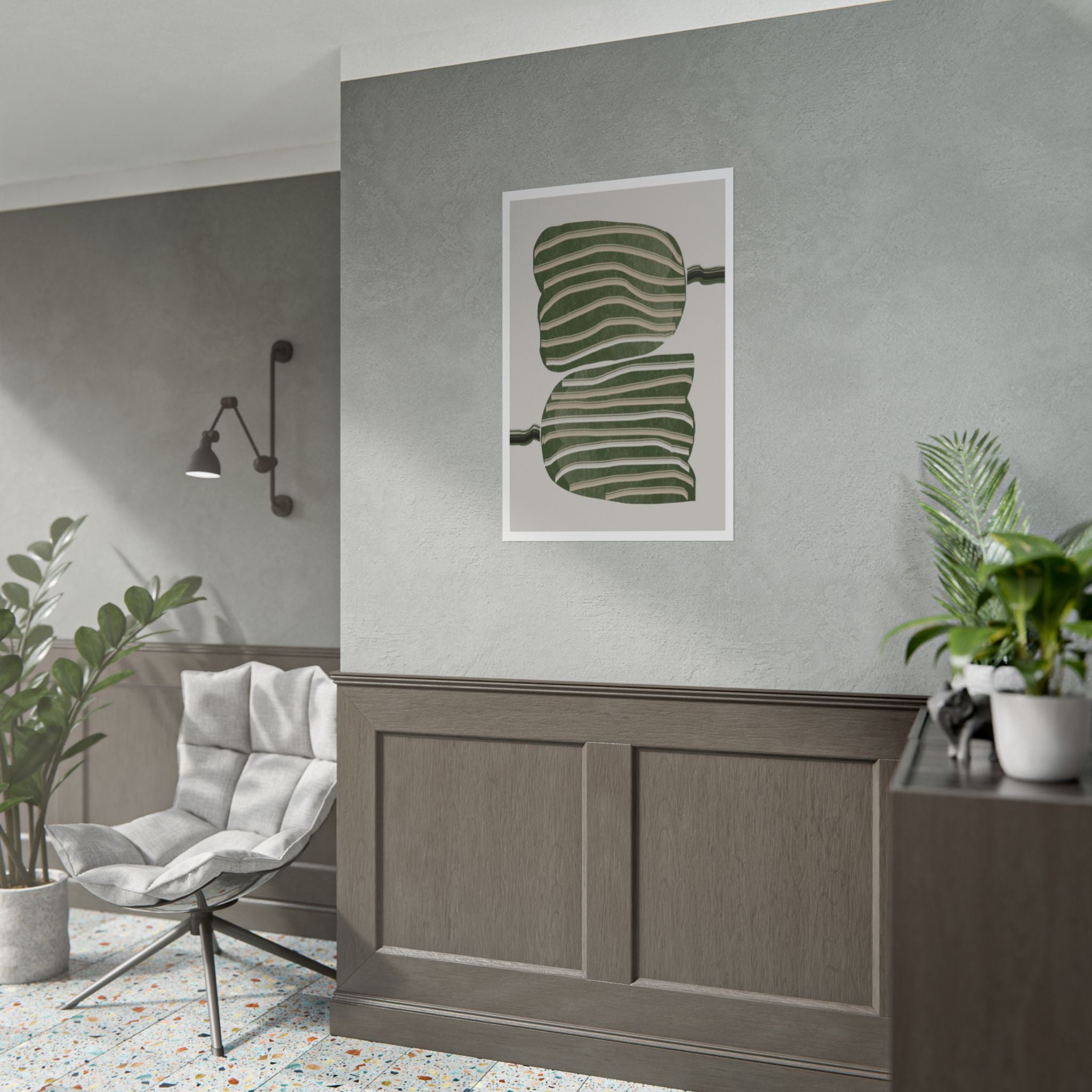 Verdant Echo Layers - Poster