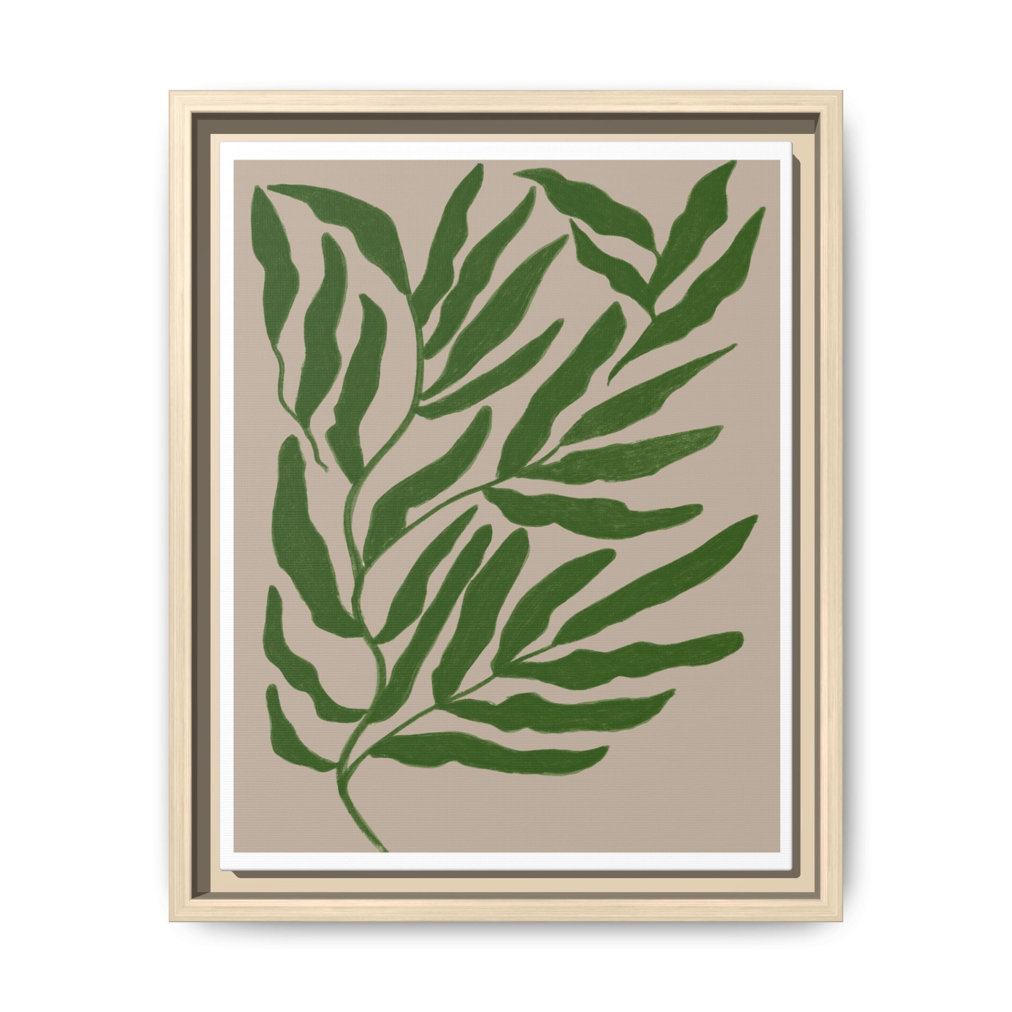 Emerald Canopy Drift - Framed