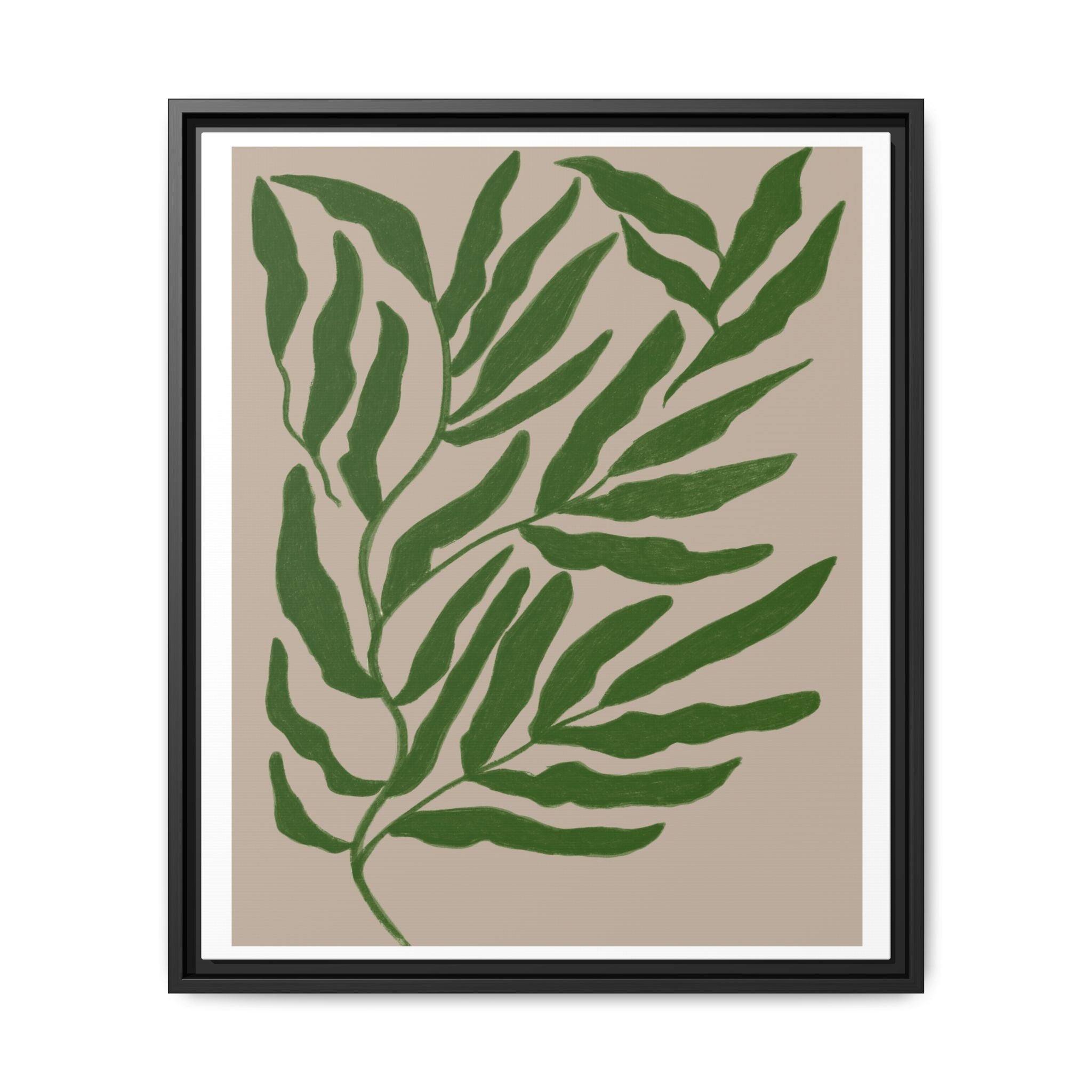Emerald Canopy Drift - Framed