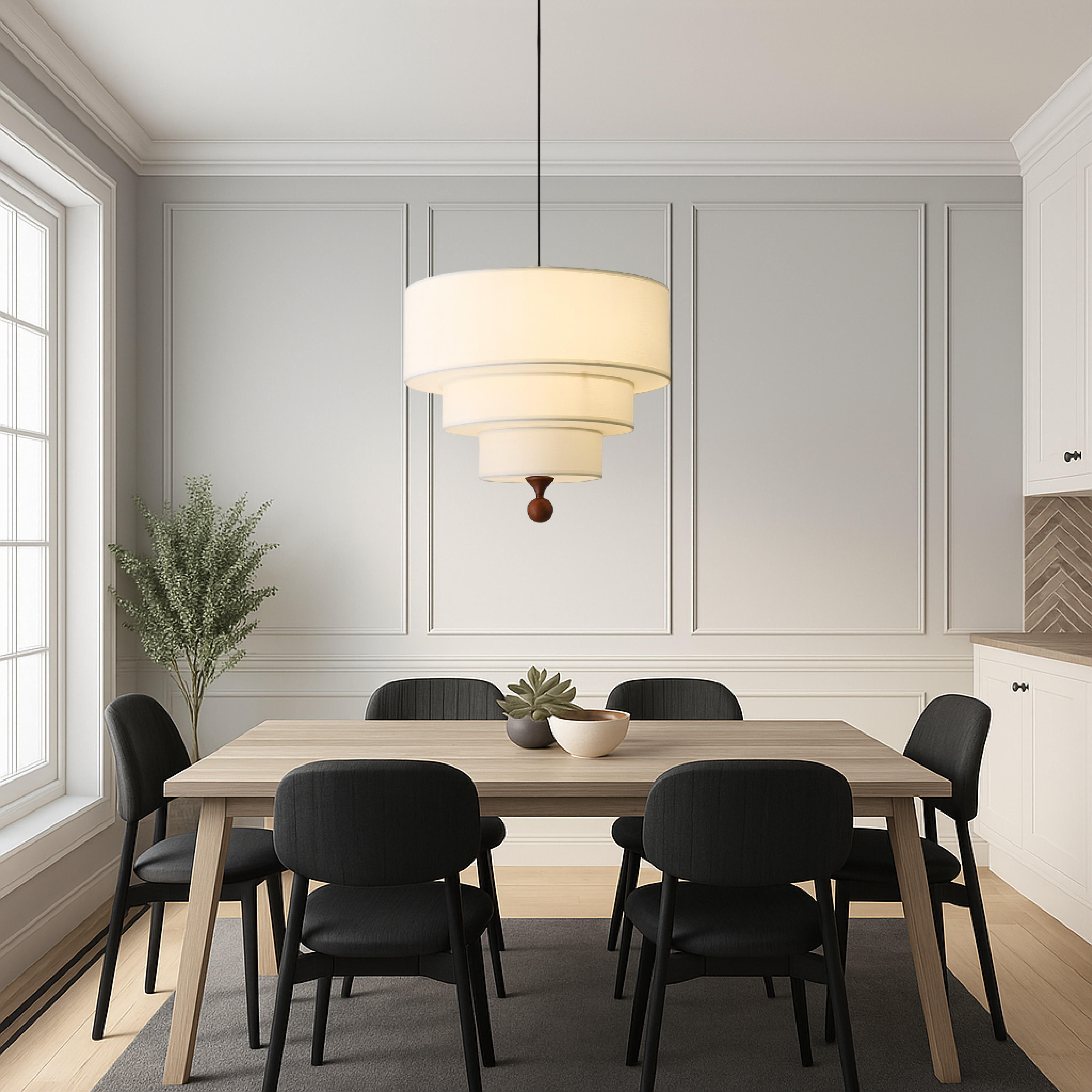 Silk And Cotton Pendant Lights