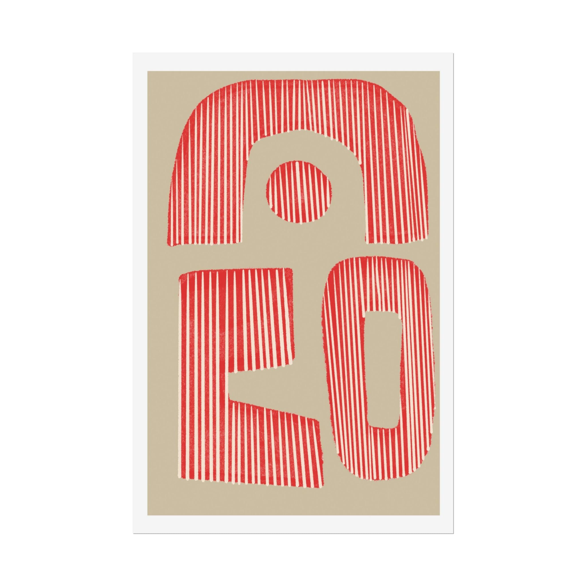 Coral Echo Forms - Poster