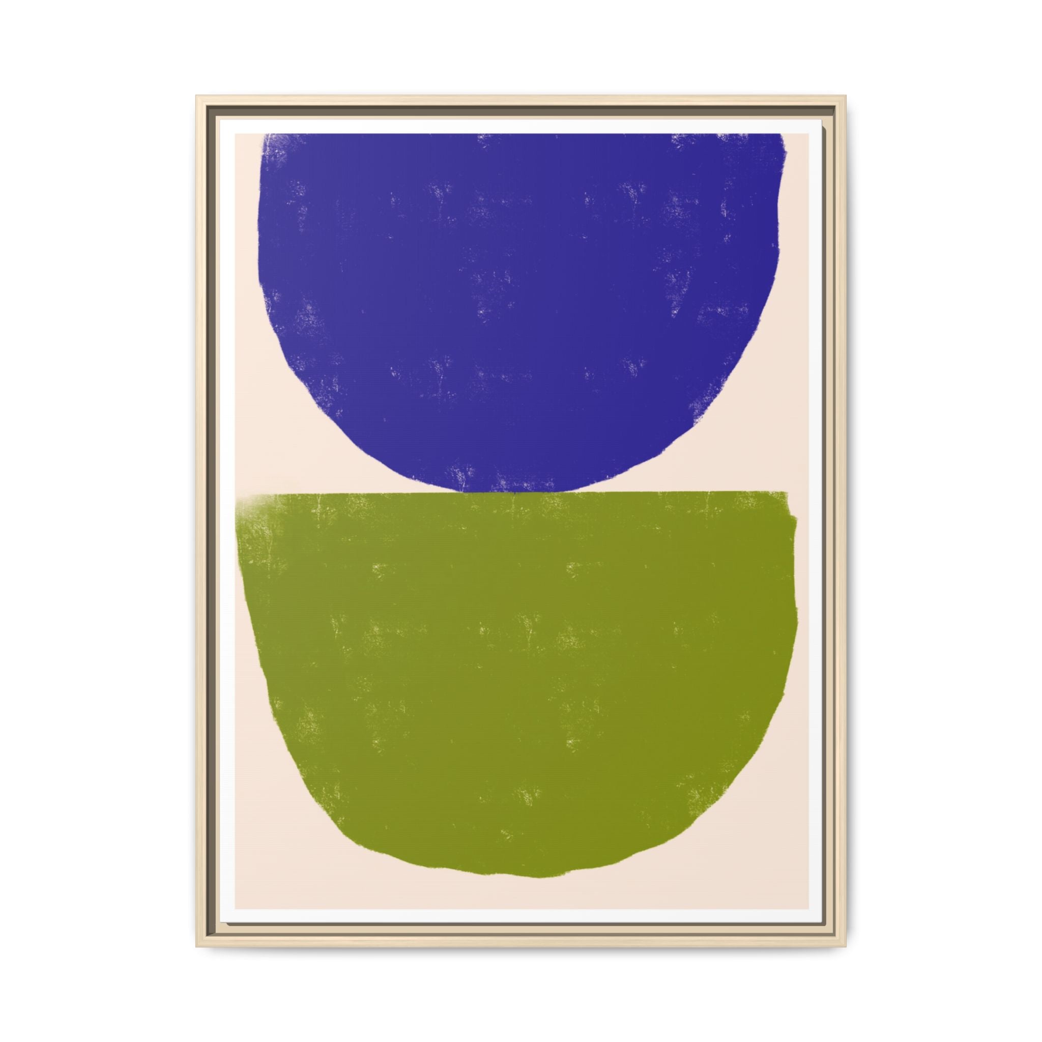 Cobalt Meadow Balance - Framed