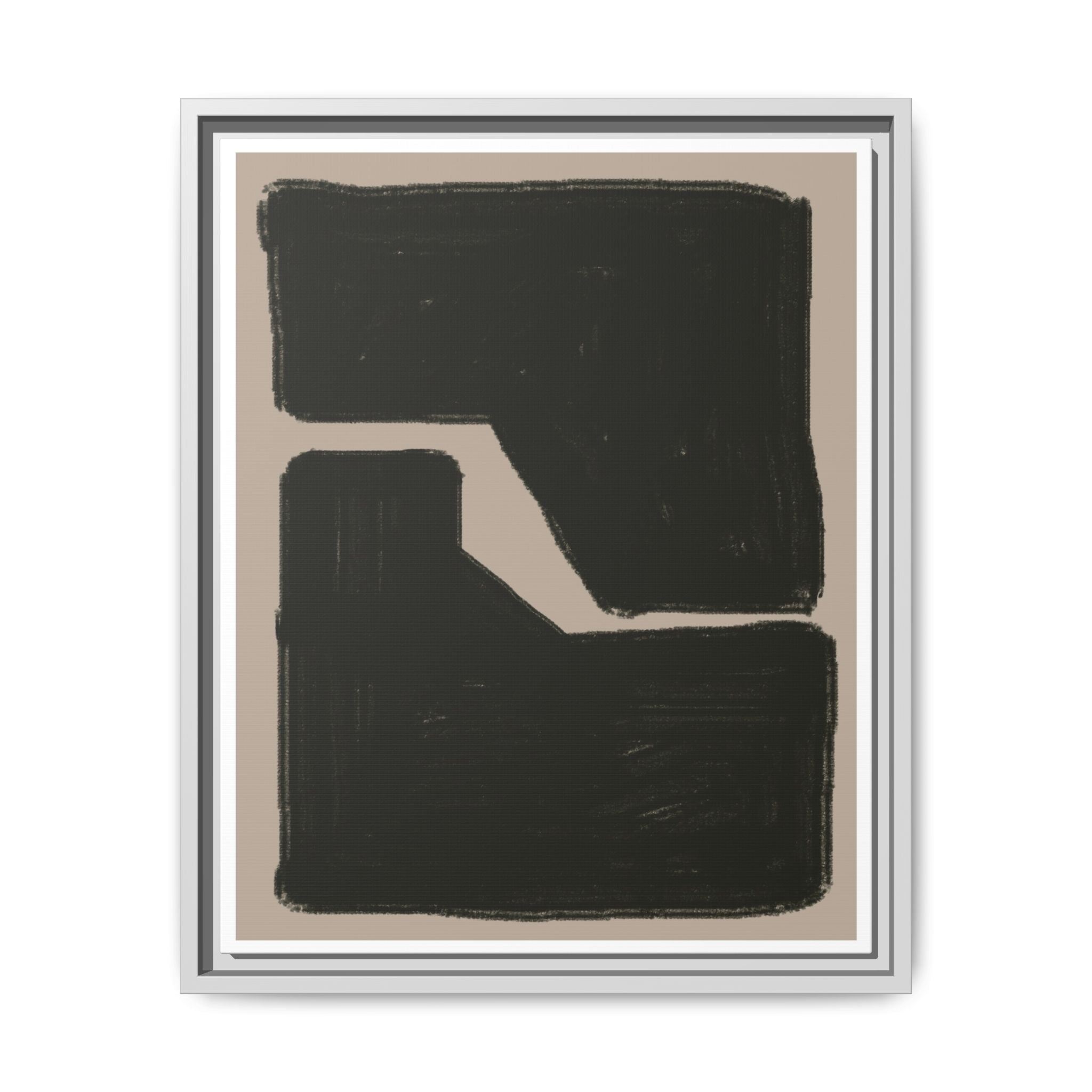 Midnight Geometry Passage - Framed