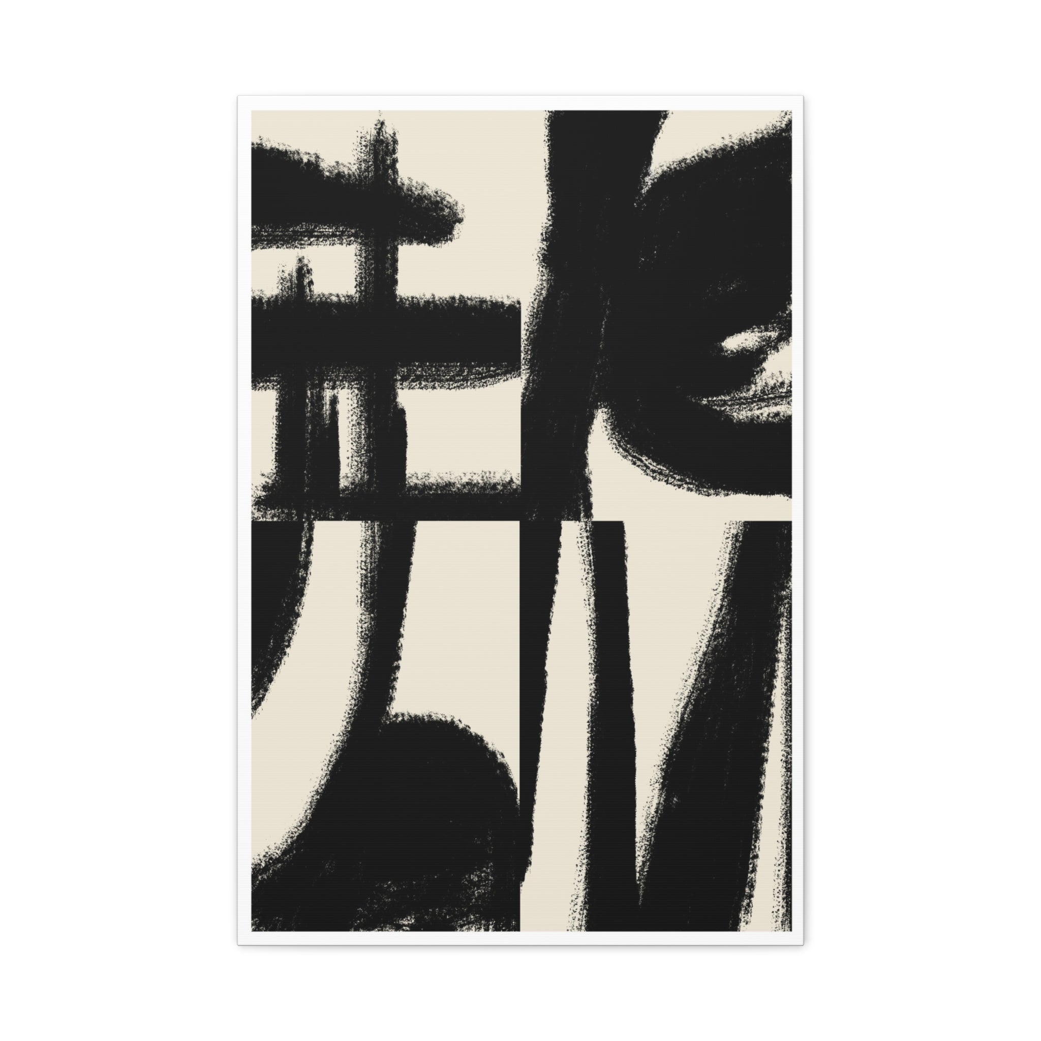 Midnight Gesture Fragments - Canvas
