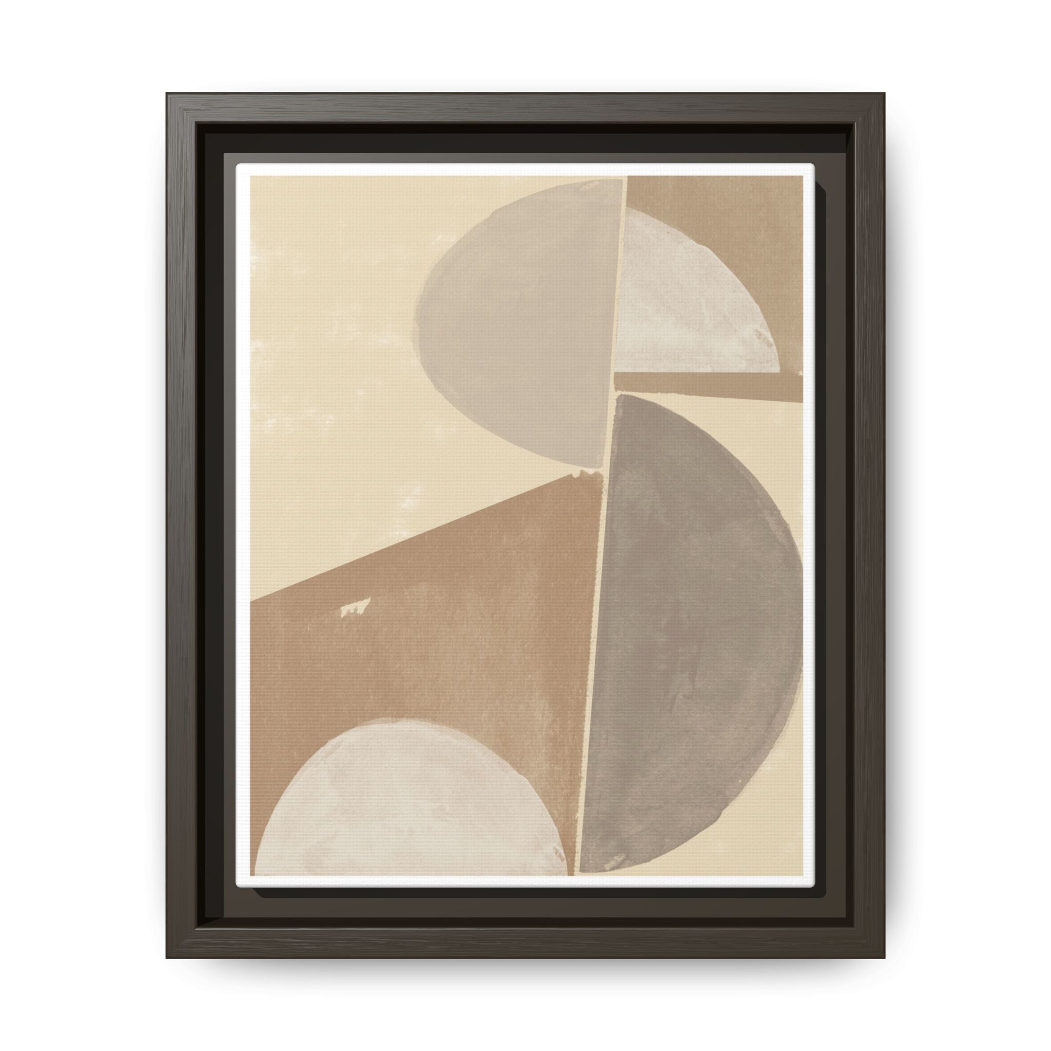 Desert Moon Geometry Echo - Framed