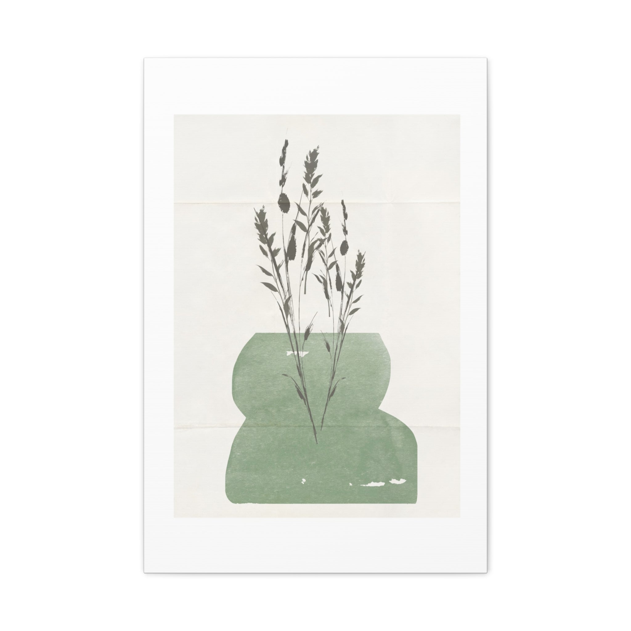 Sage Meadow Silhouette - Canvas
