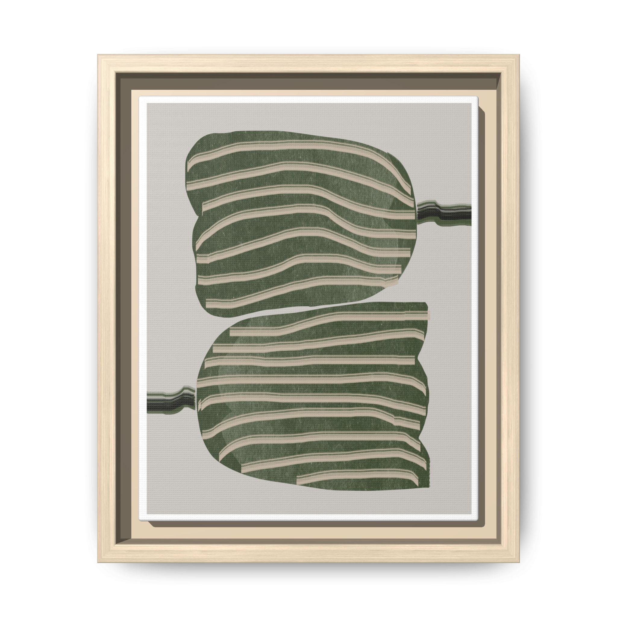 Verdant Echo Layers - Framed