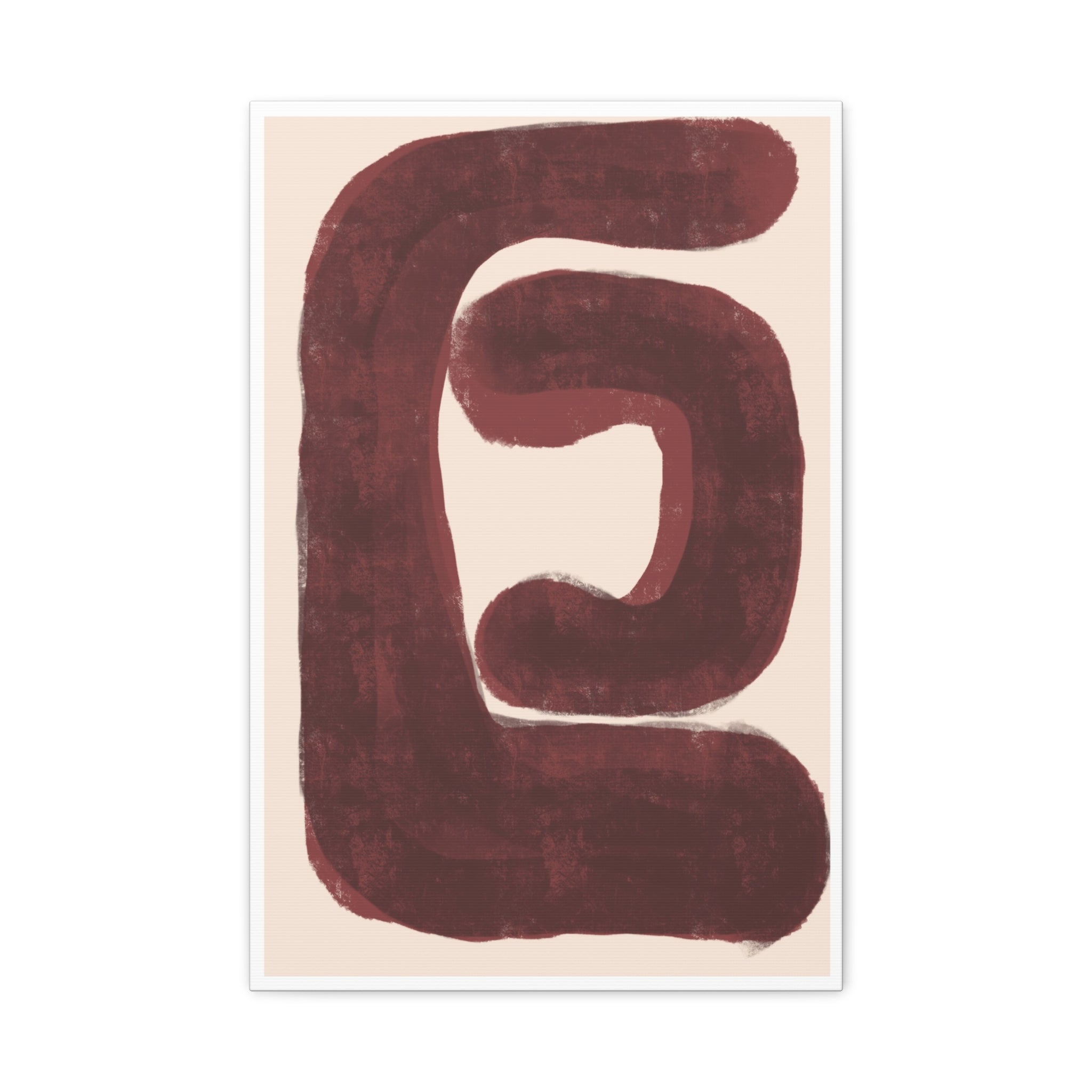Burgundy Echo Form - Canvas