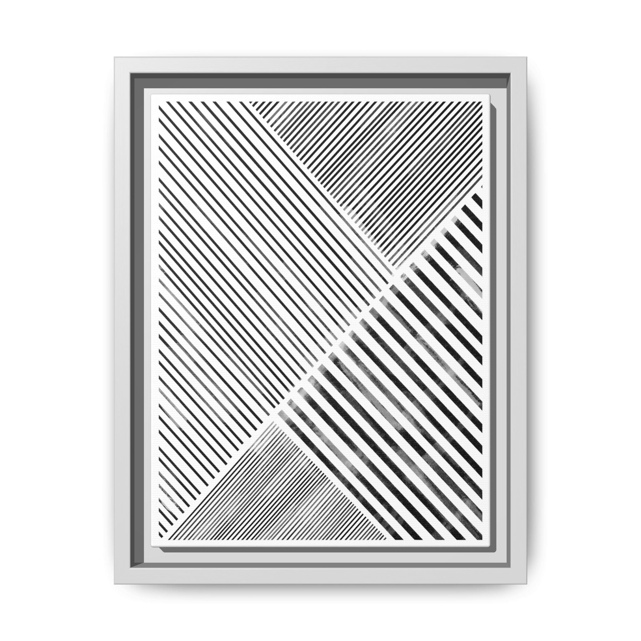 Monochrome Motion Angles - Framed