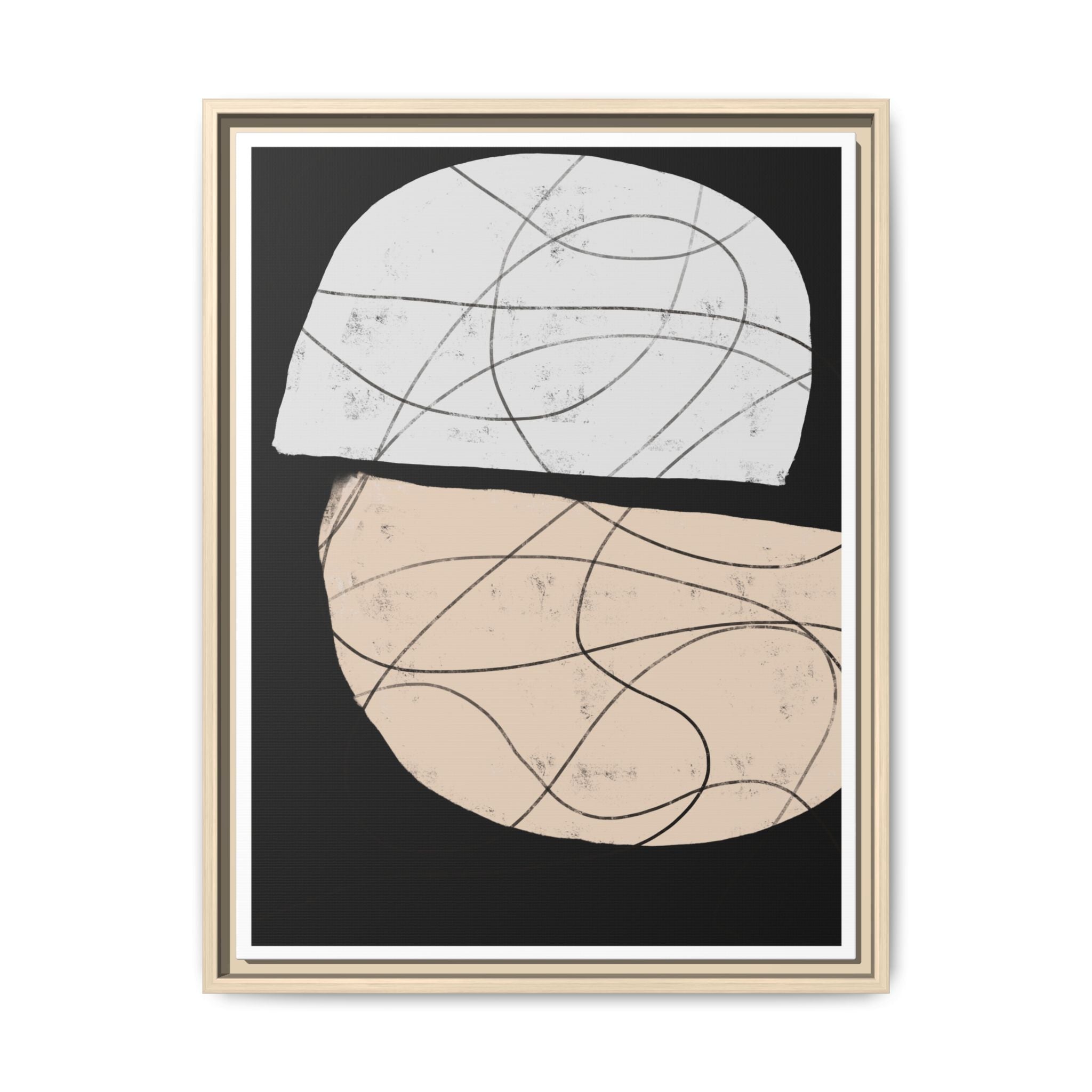 Nocturne Orbit Lines - Framed