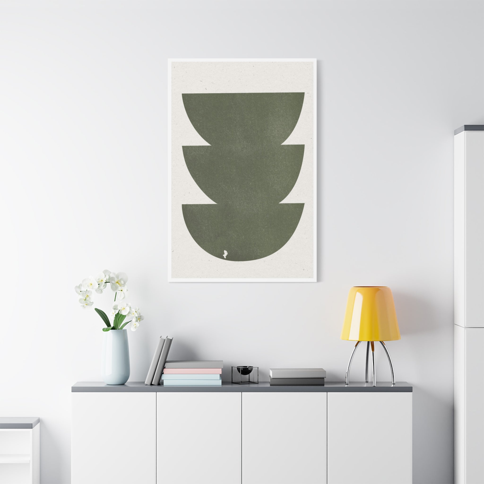 Olive Balance Forms - Canvas