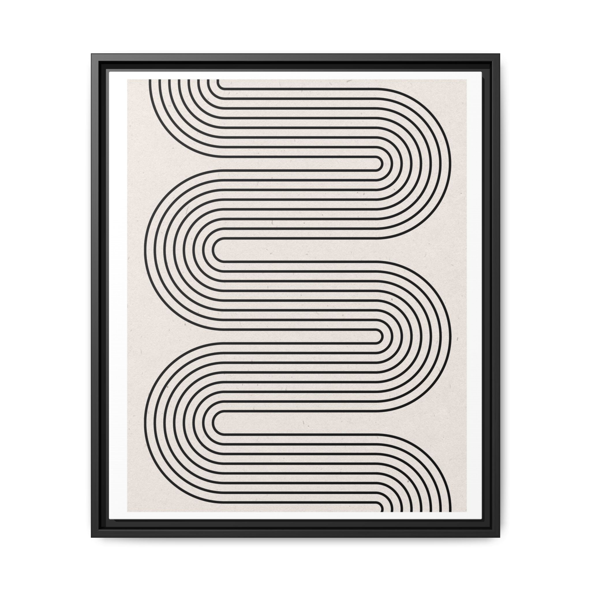 Monoline Rhythm Cascade - Framed