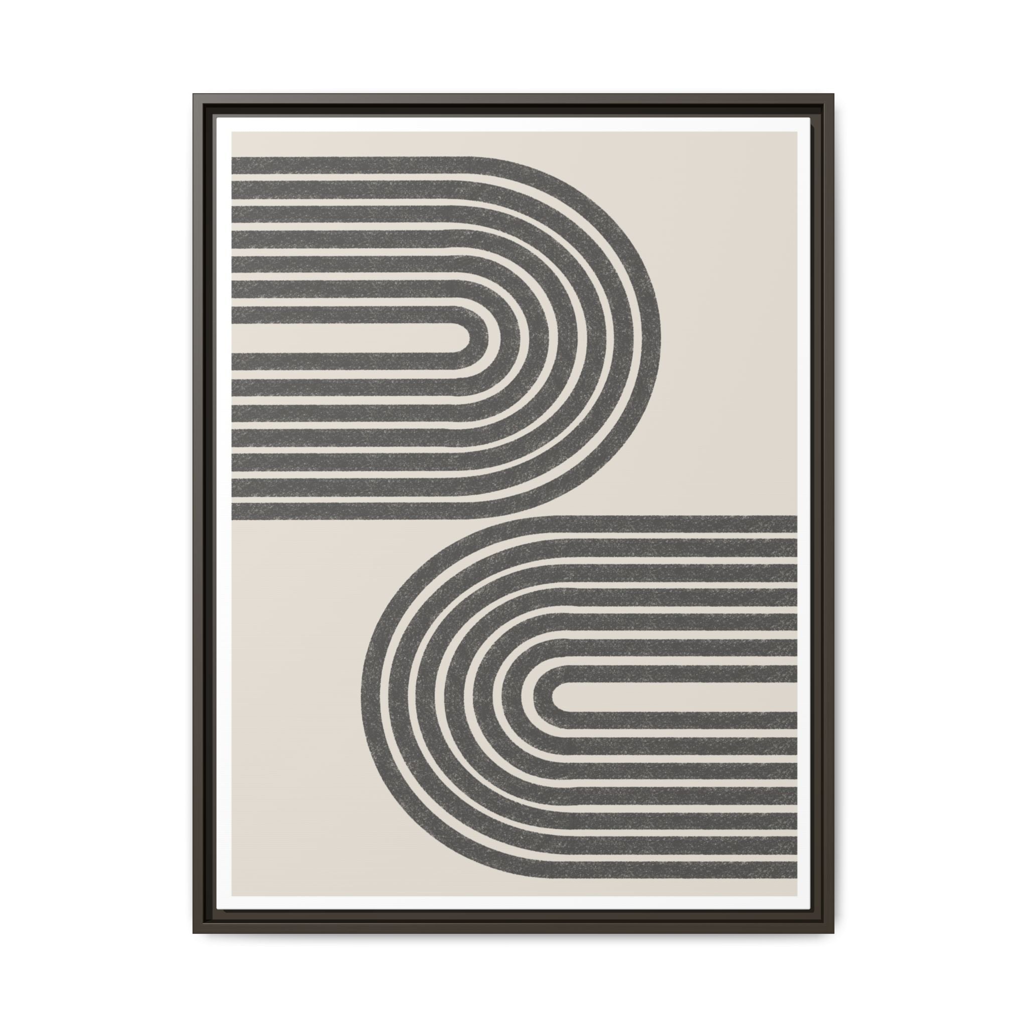 Twin Horizon Currents - Framed