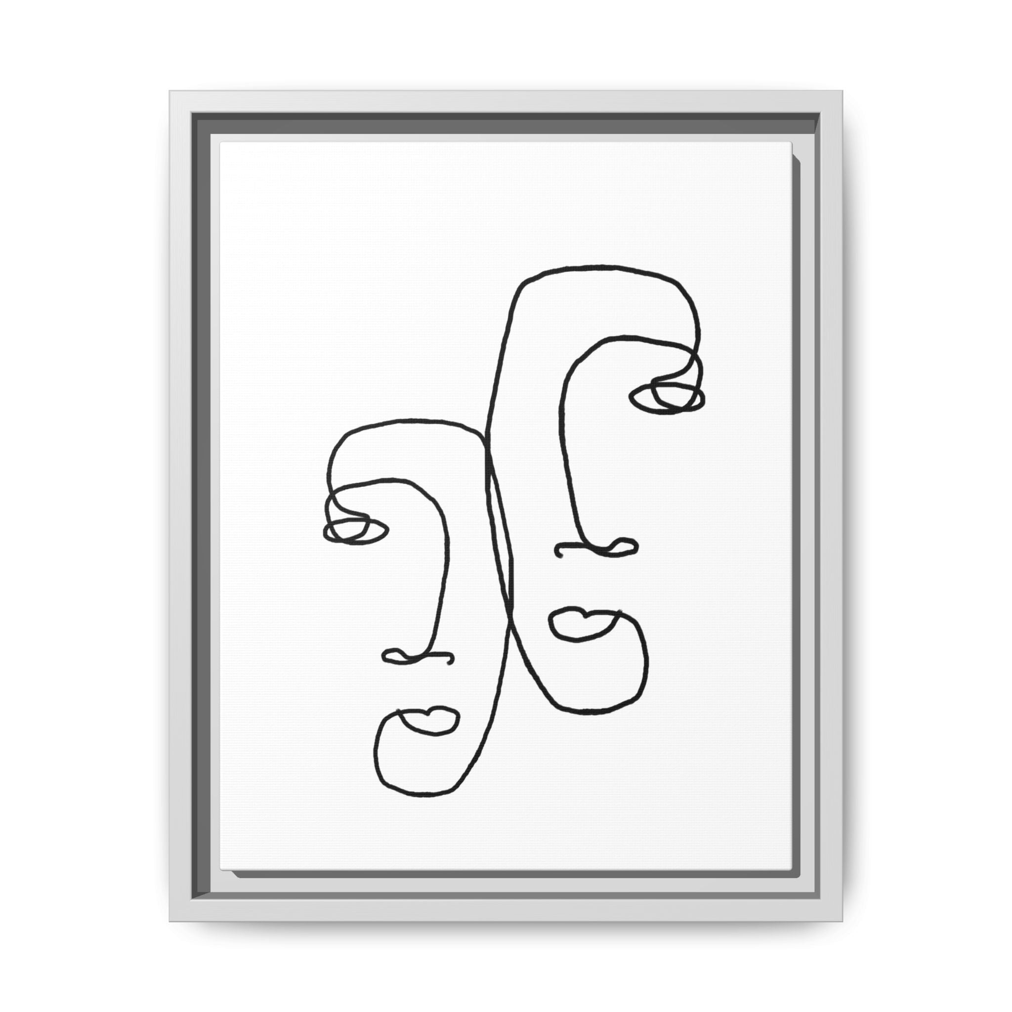 Silent Dual Reflections - Framed