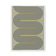 Golden Current Geometry - Canvas