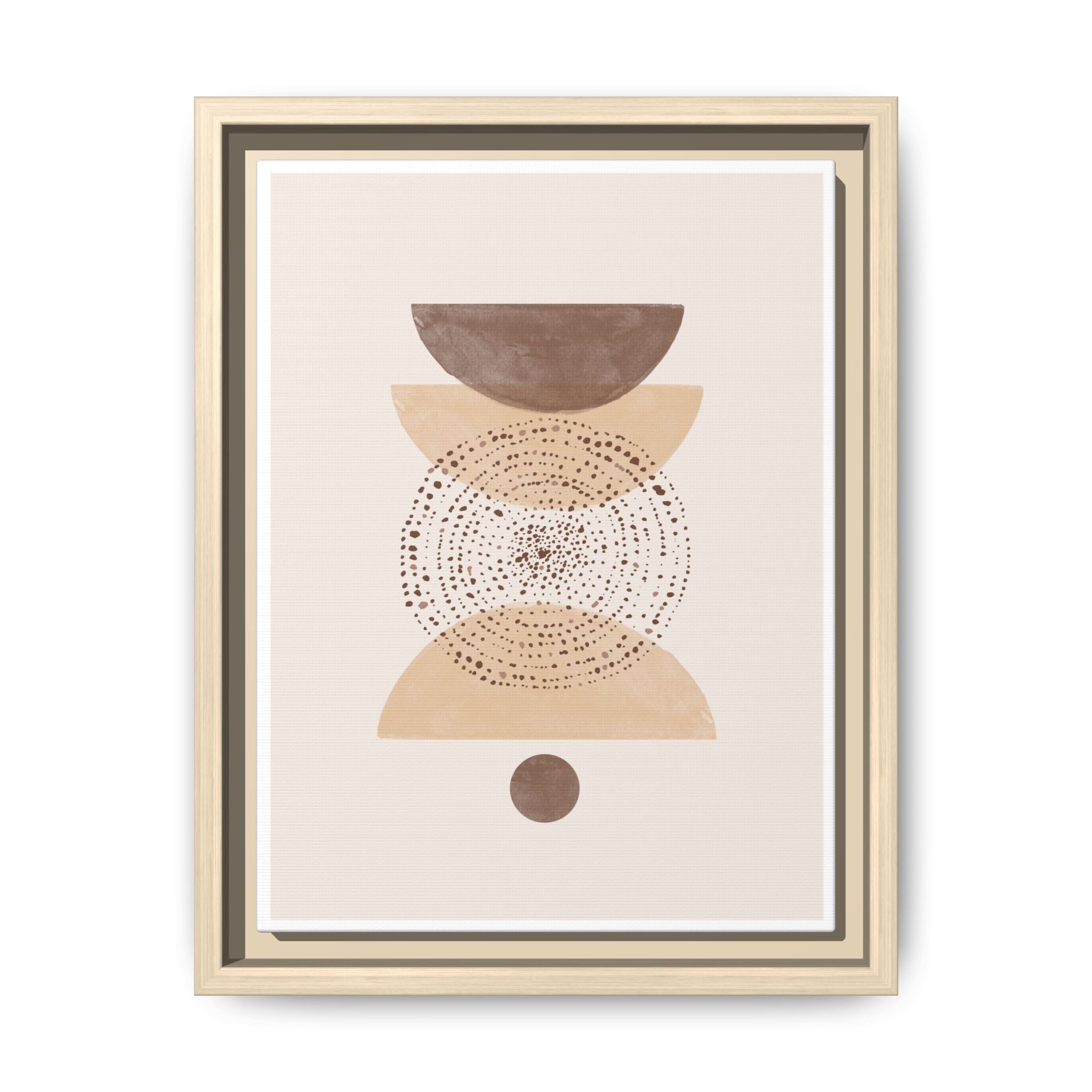 Terracotta Orbit Balance - Framed