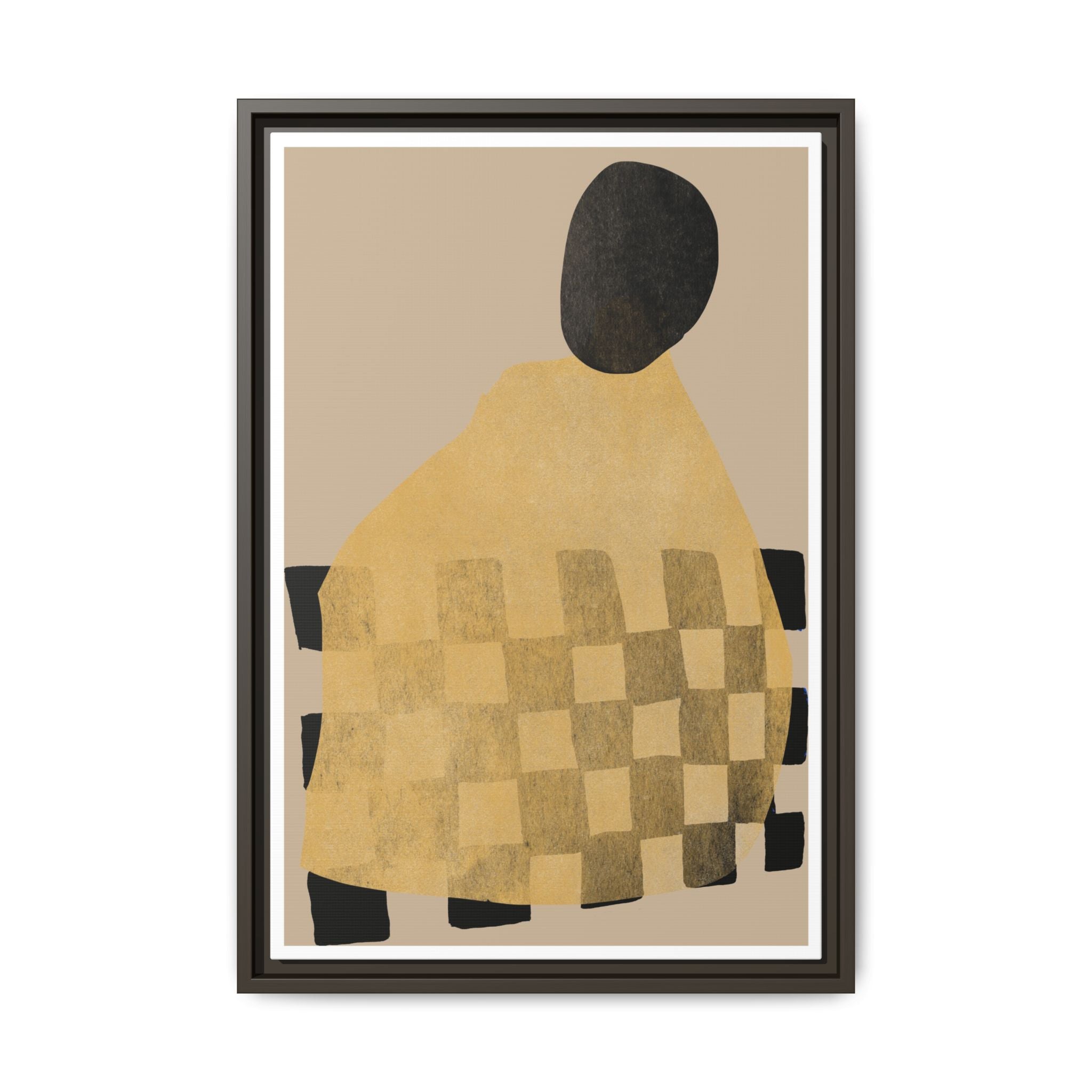 Golden Hearth Pattern Drift - Framed