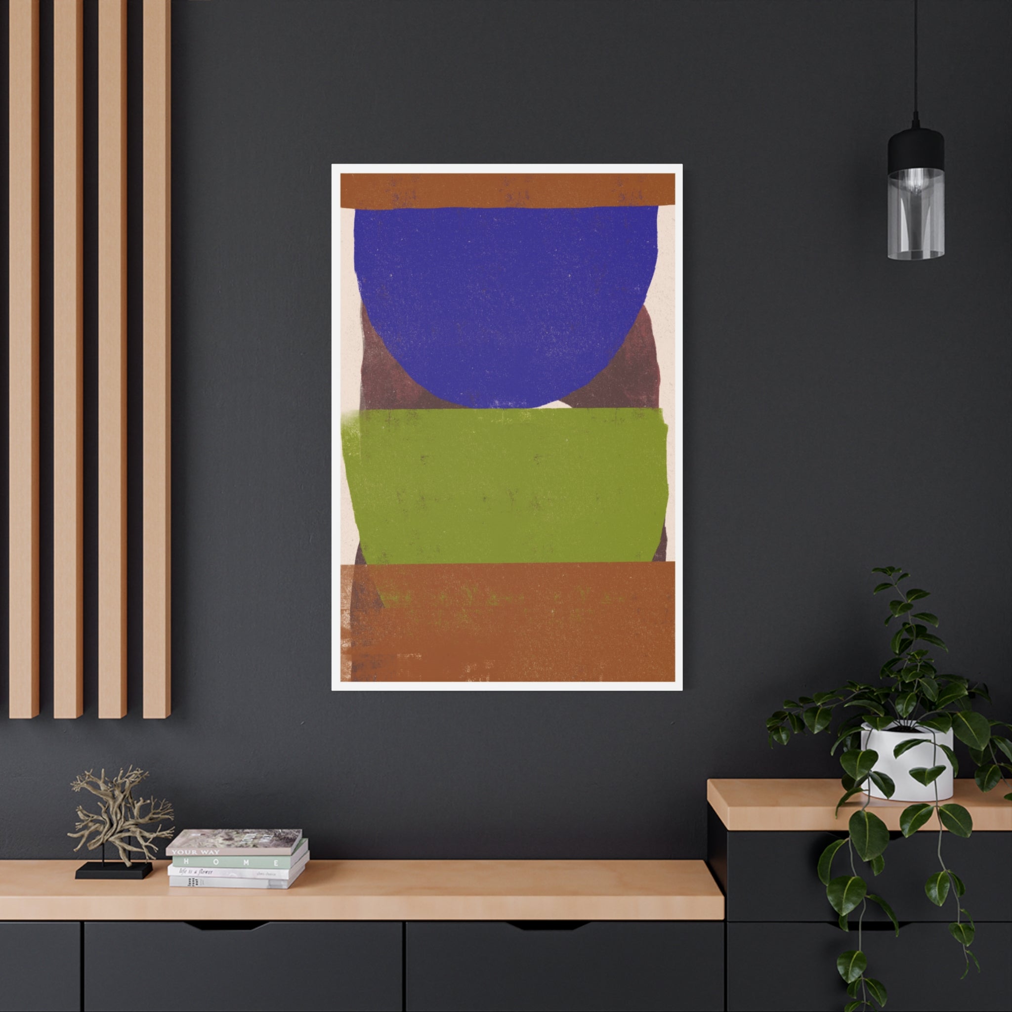Cobalt Meadow Horizon - Canvas