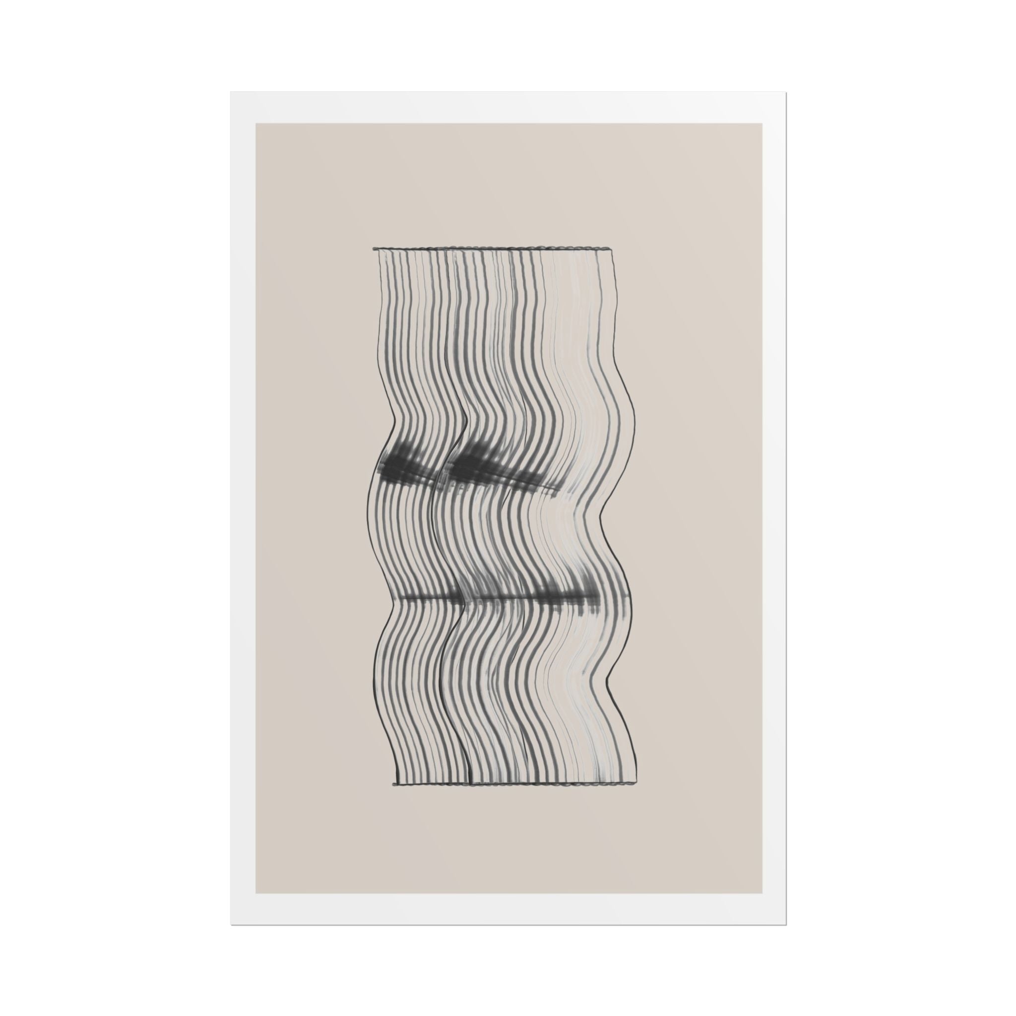 Velvet Ripple Linework Flow - Poster