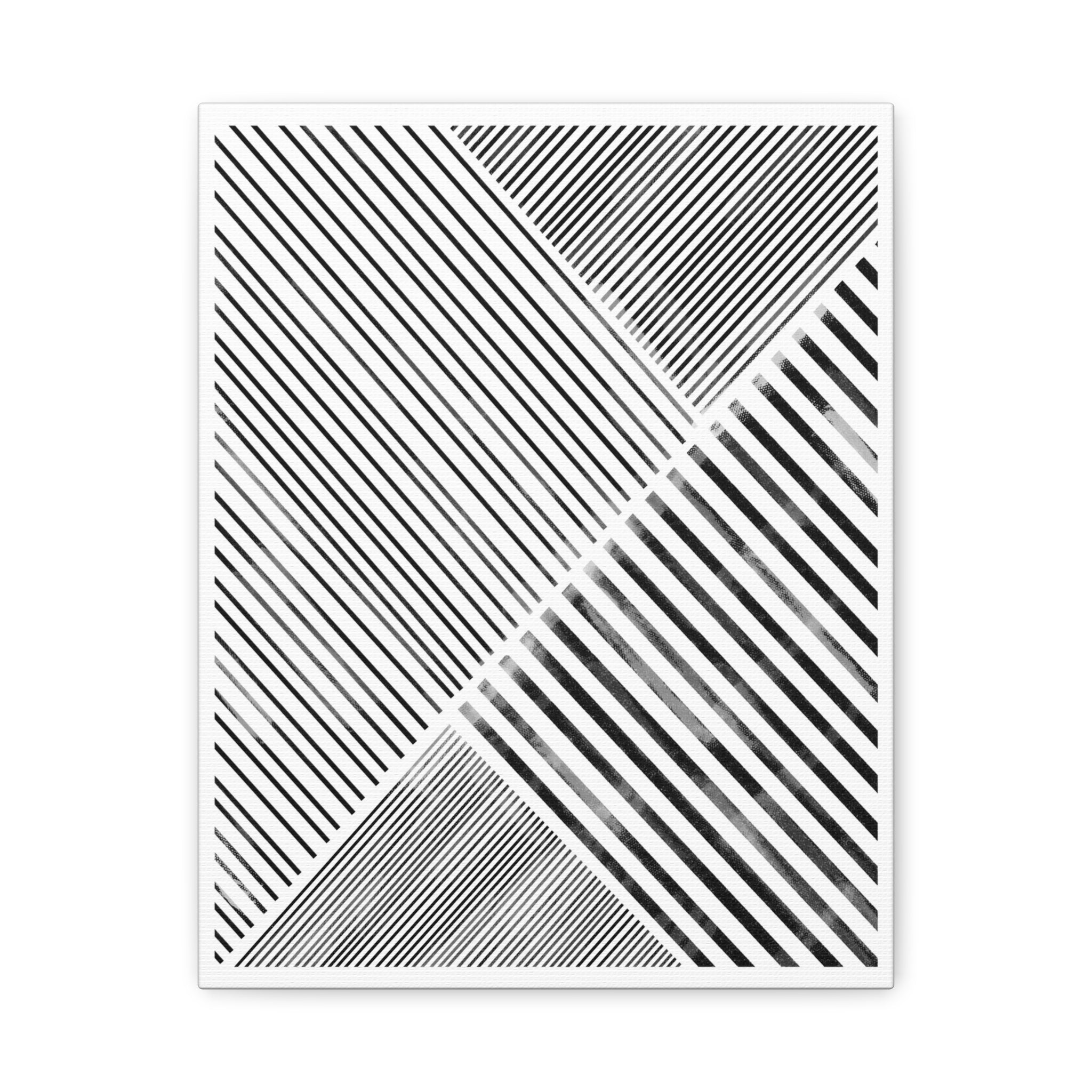 Monochrome Motion Angles - Canvas