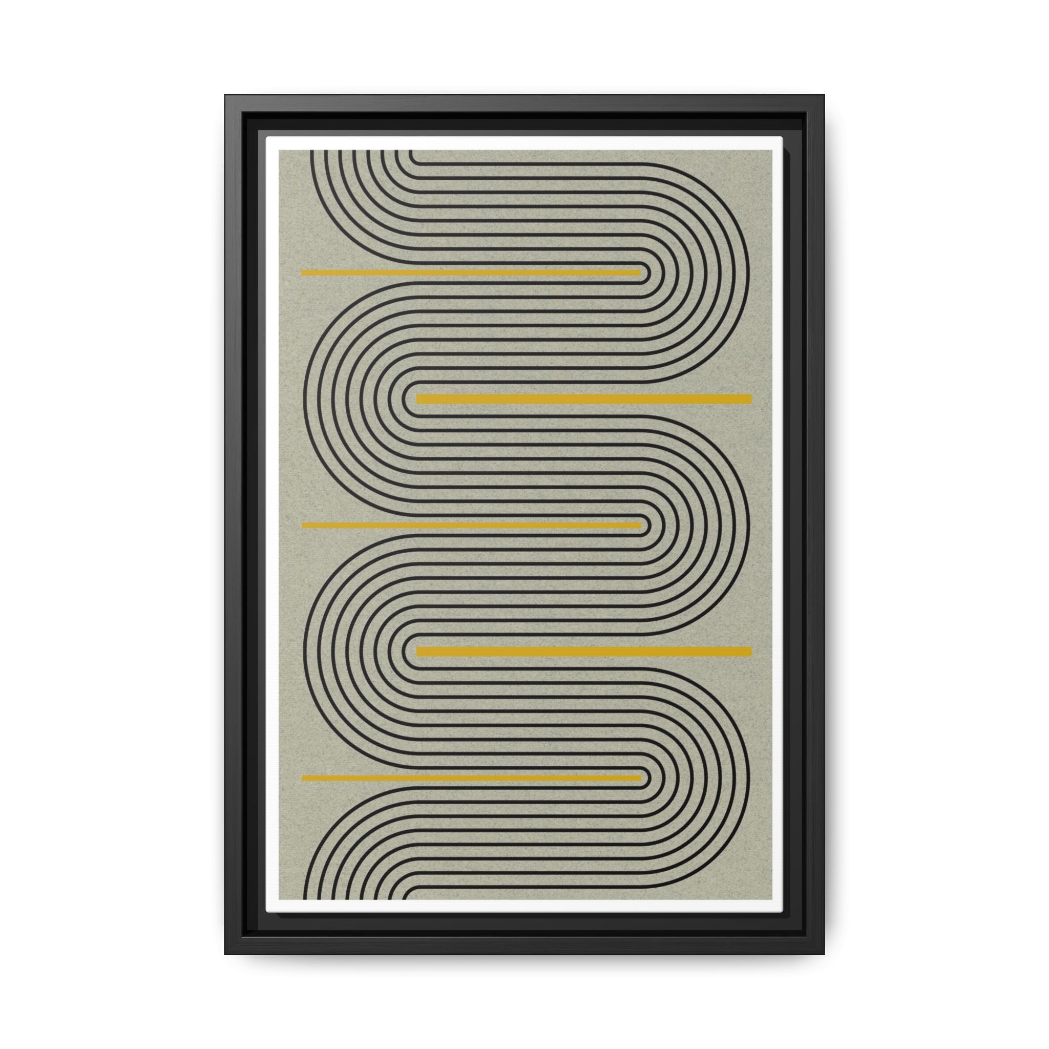 Golden Current Geometry - Framed