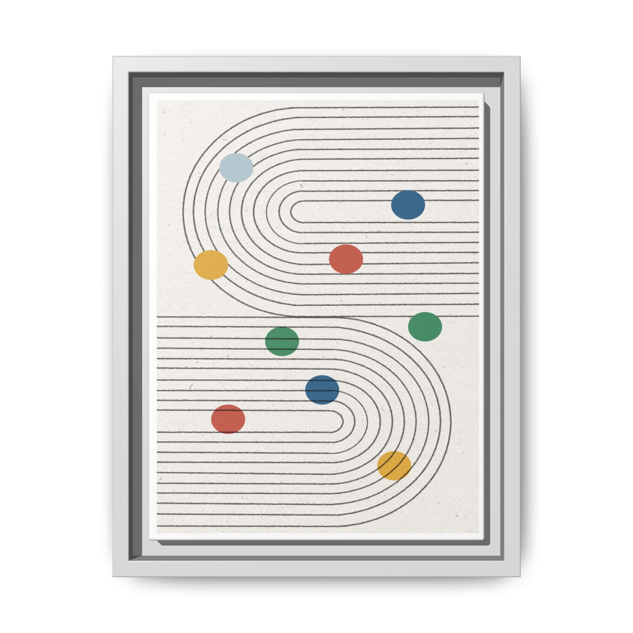 Retro Orbit Pathways - Framed