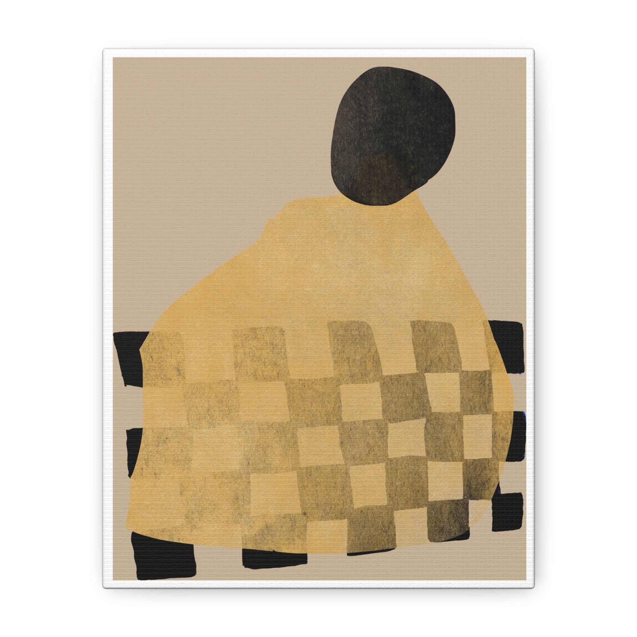 Golden Hearth Pattern Drift - Canvas