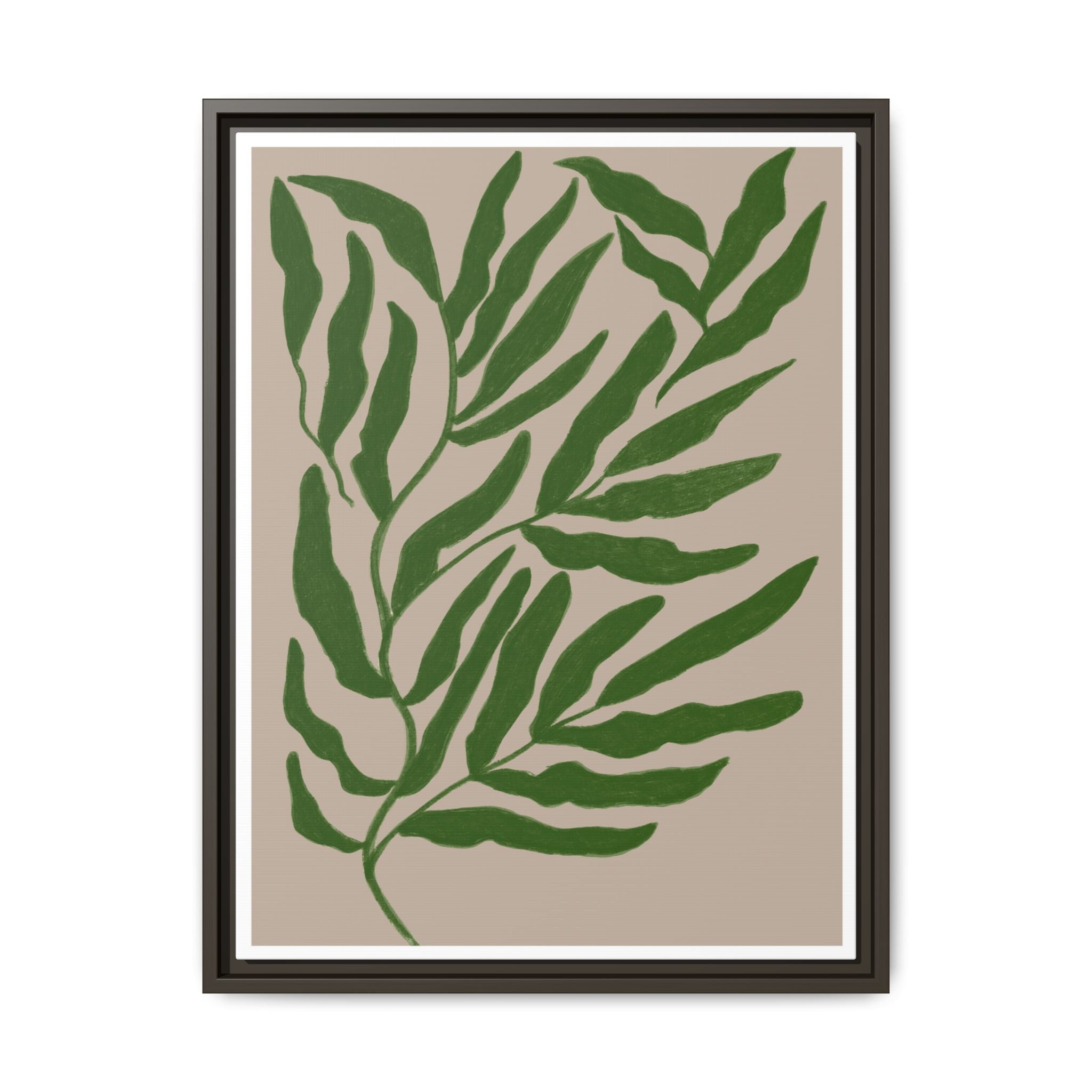 Emerald Canopy Drift - Framed