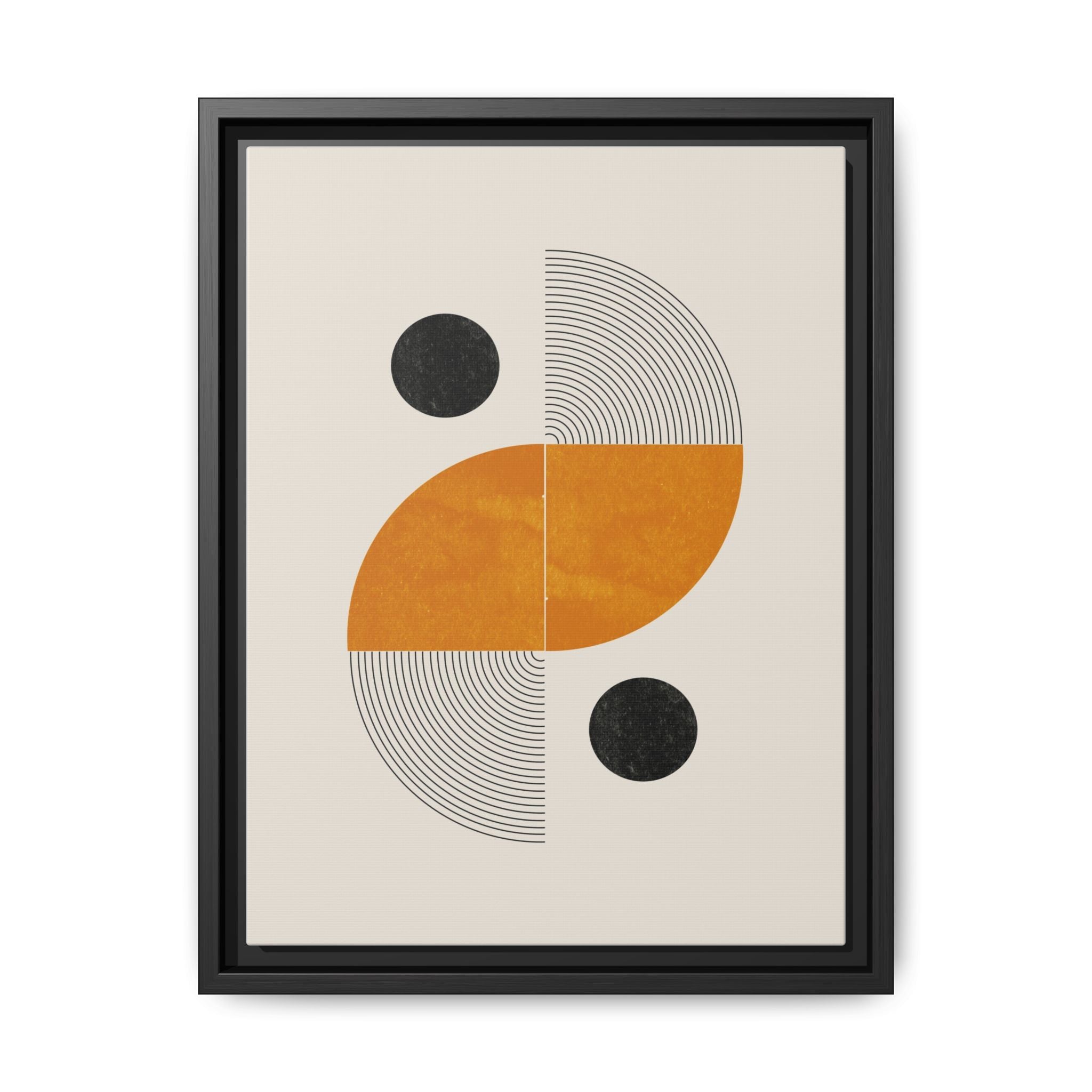 Amber Orbit Balance - Framed